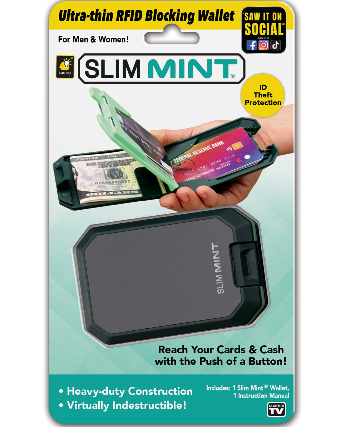 Slim Mint RFDI Blocking Wallet