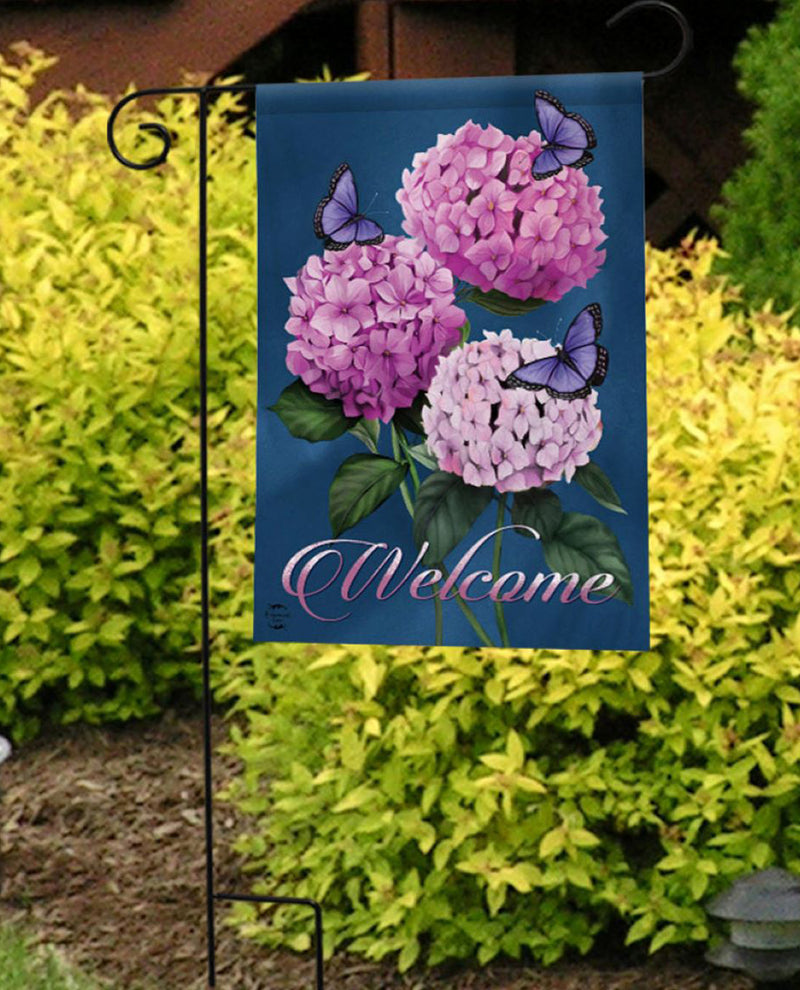 Hydrangea Garden Flag