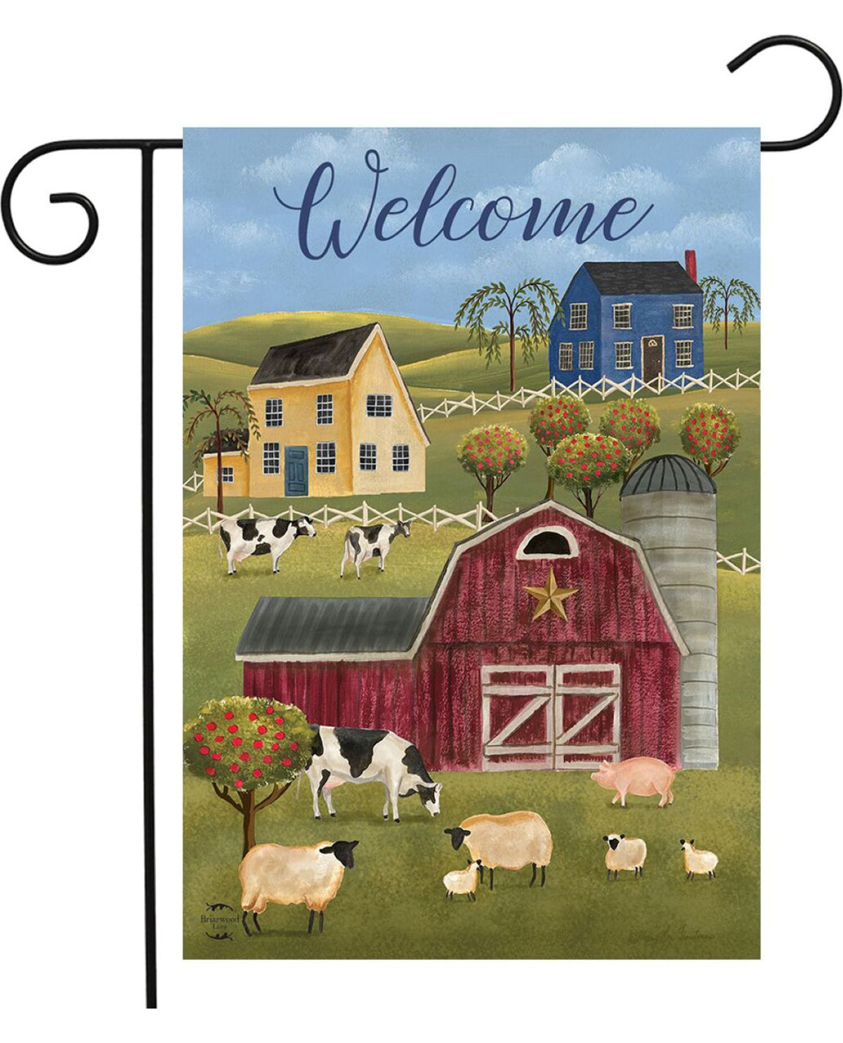 Spring Countryside Garden Flag