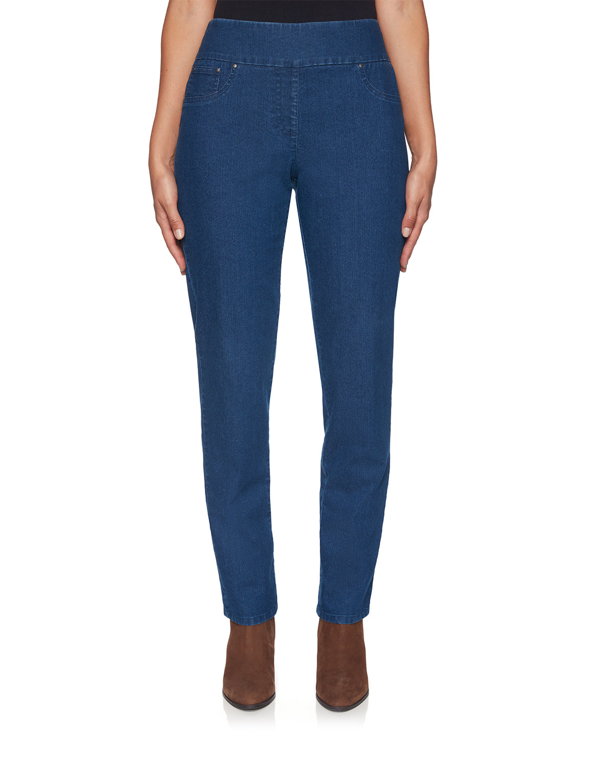 Ruby Road Missy Pull On Denim Pant