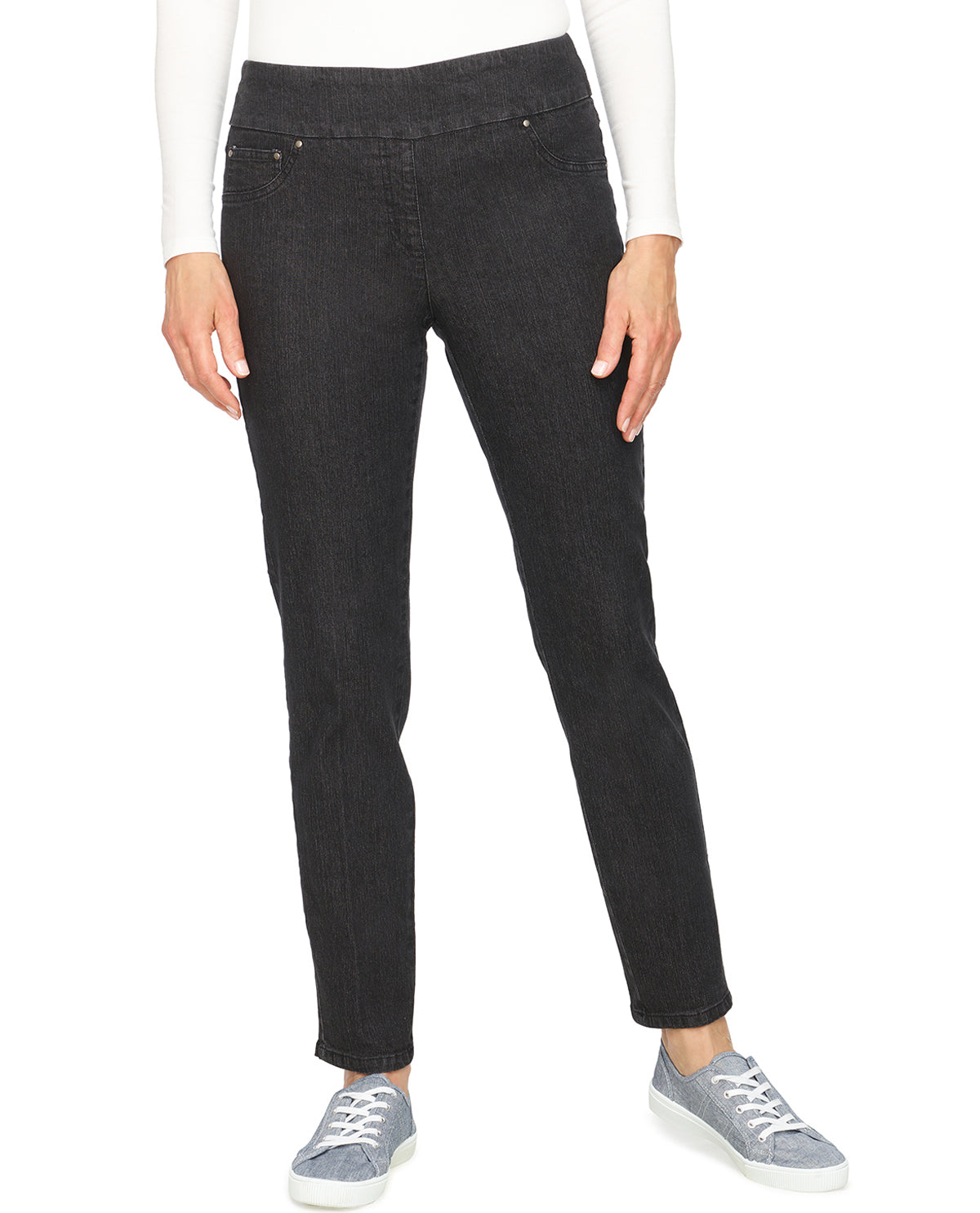 Ruby Road Plus Pull-On Denim Pant