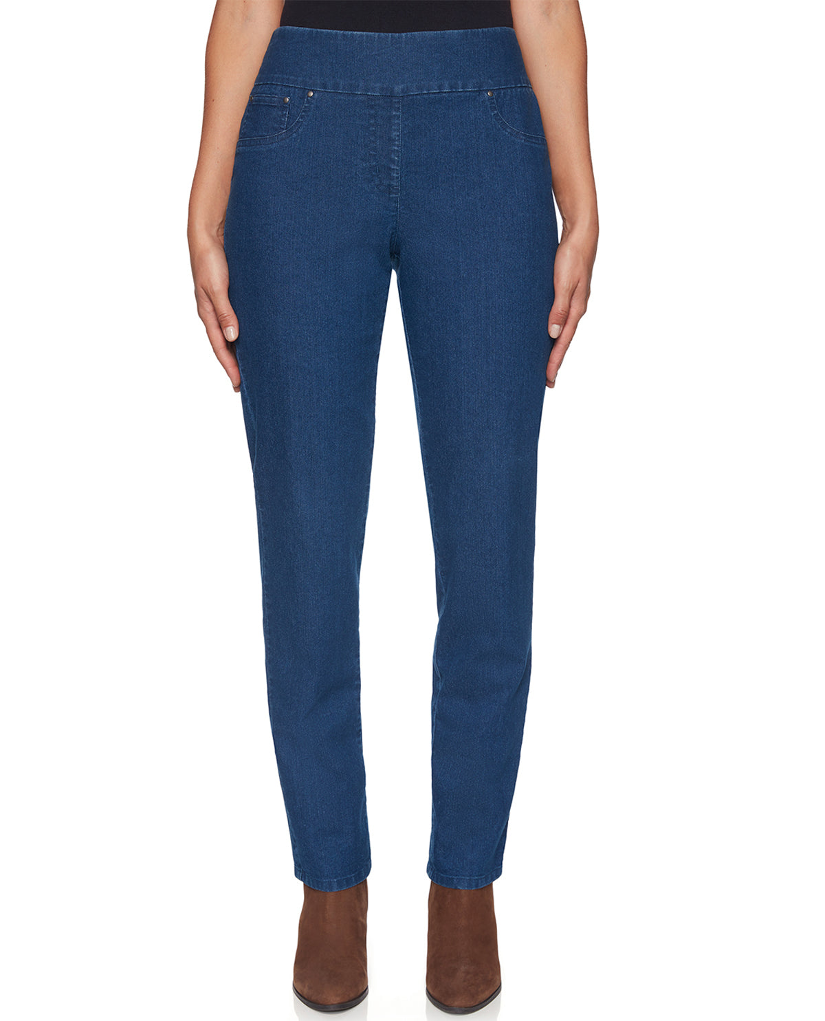 Ruby Road Plus Pull-On Denim Pant