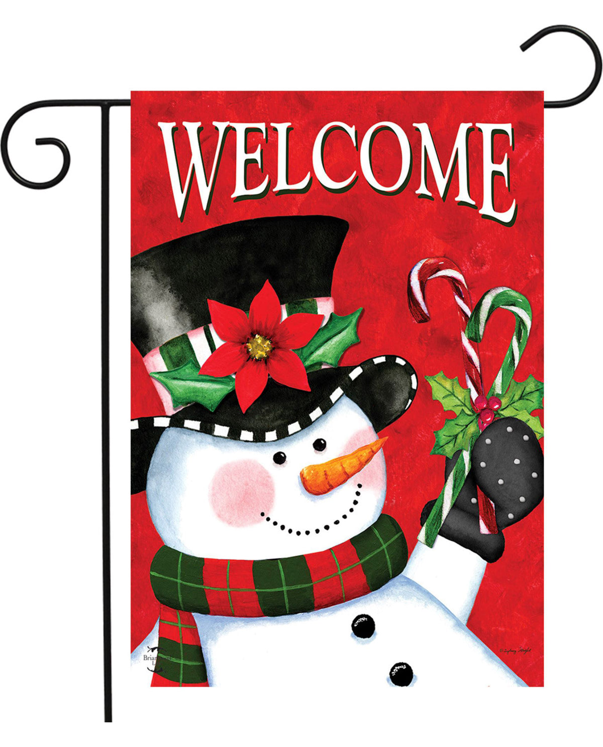 Christmas Snowman Garden Flag