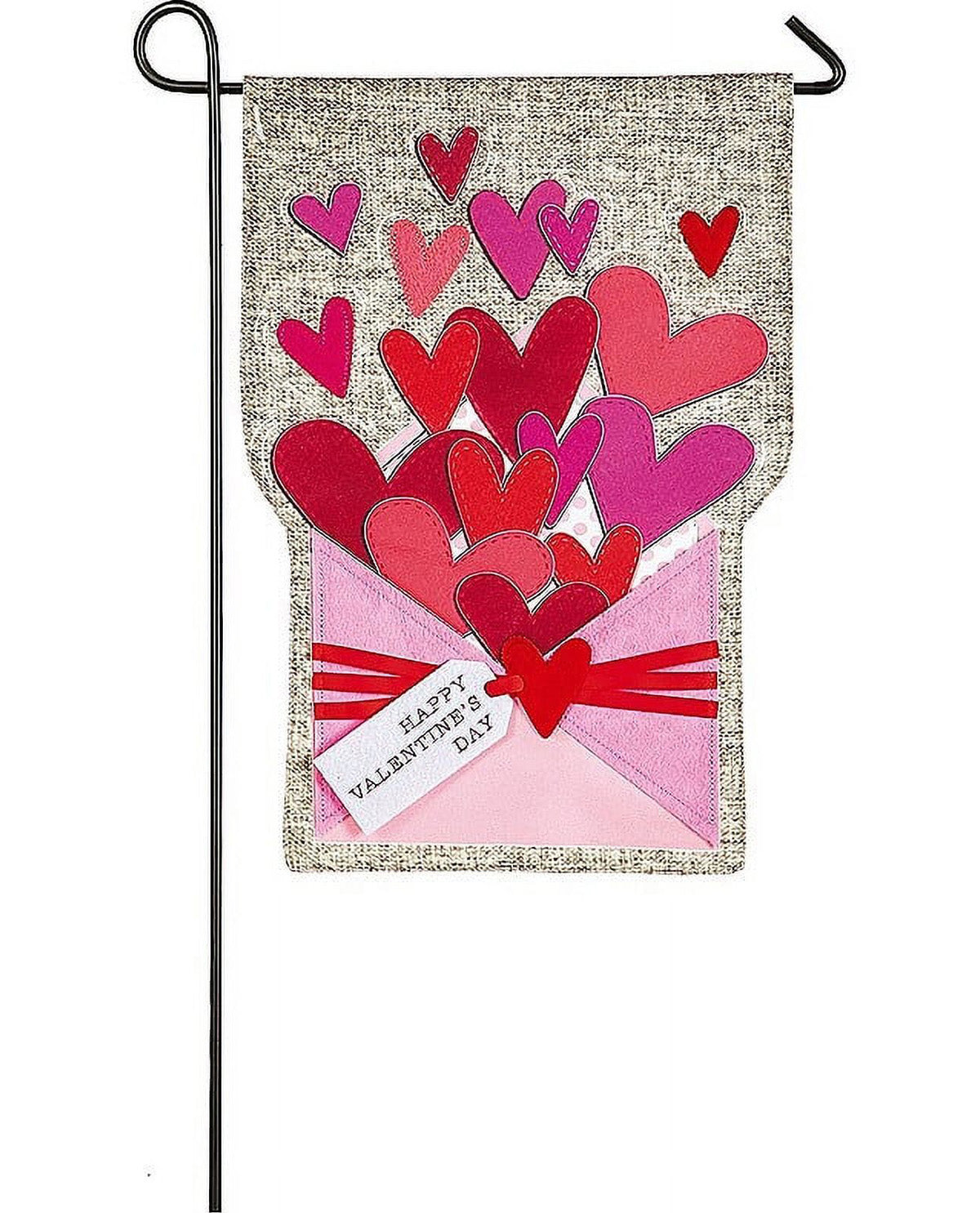 Envelope of Wishes Garden Linen Flag