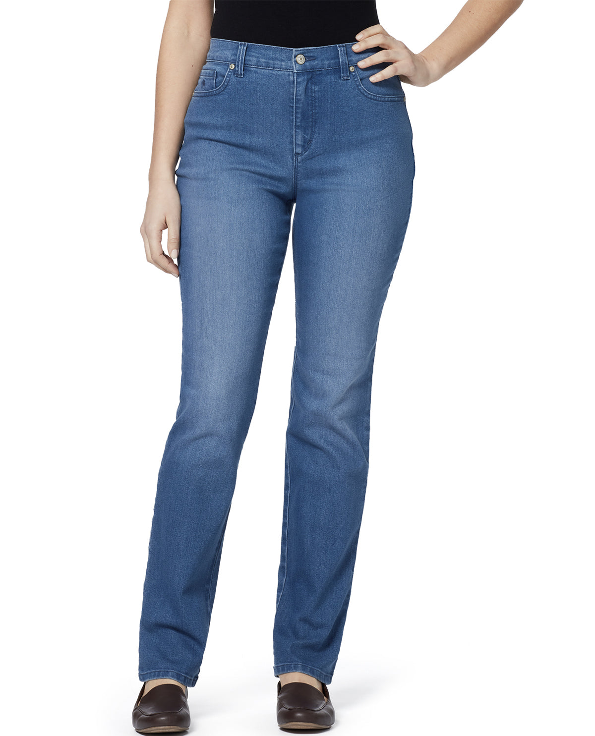 Gloria Vanderbilt Amanda Frisco Short Jean Blue