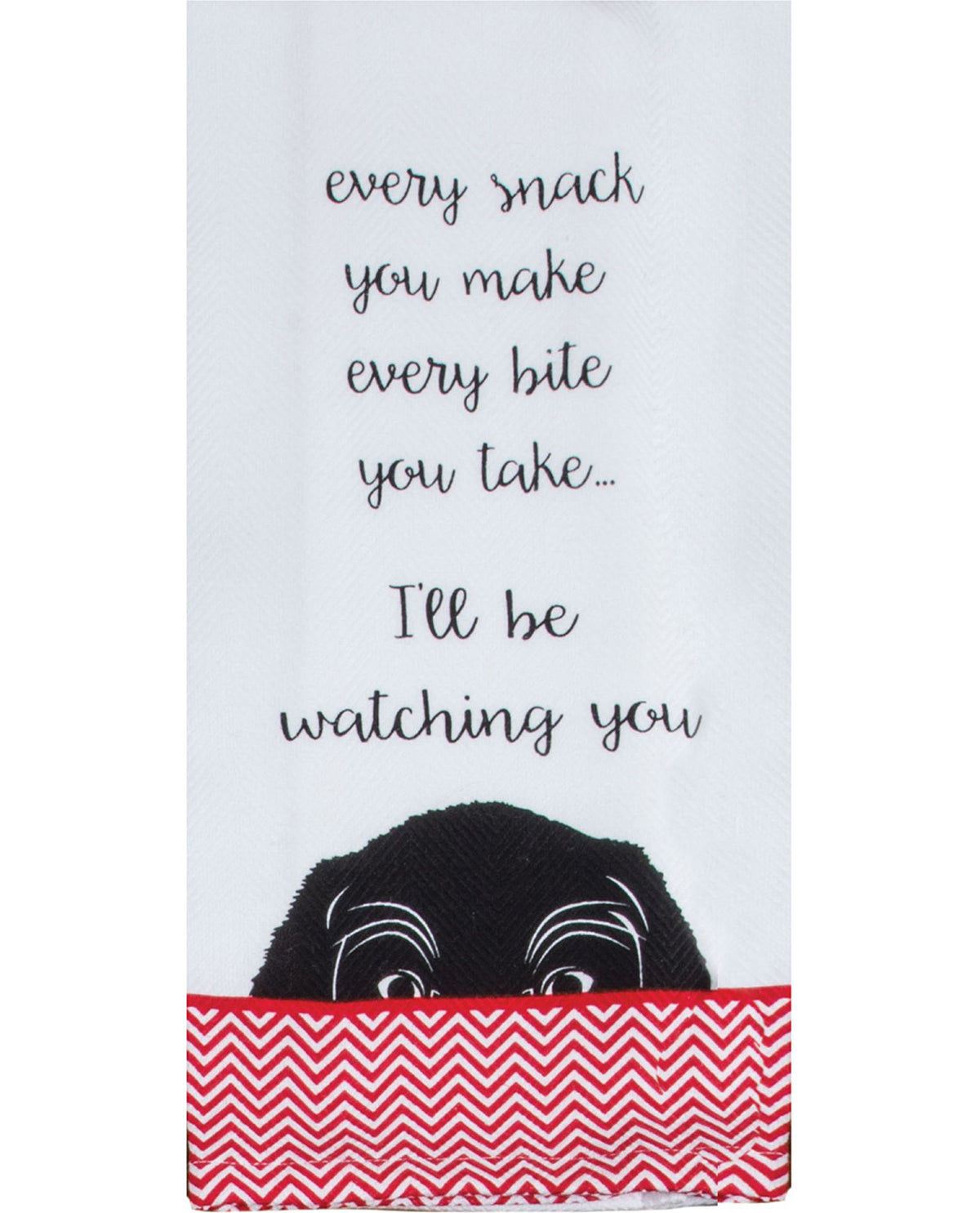 Watching You Dog Tea Towel