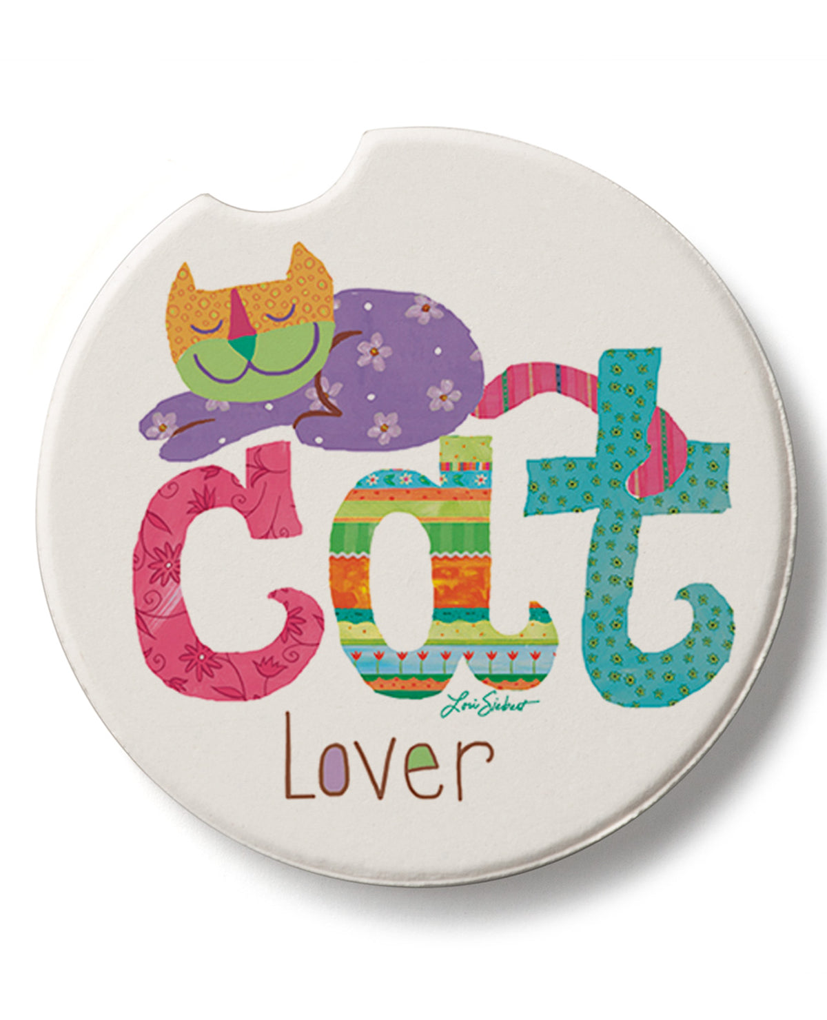 "Cat Lover" Car Coaster