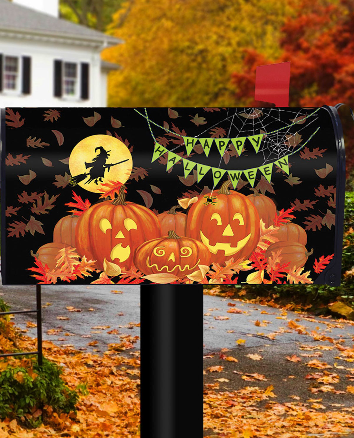 Halloween Haunts Mailbox Cover
