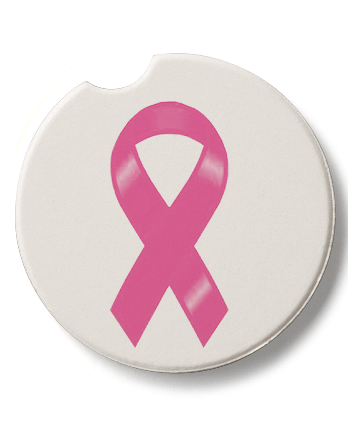 Breast Cancer Ribbon Car Coaster
