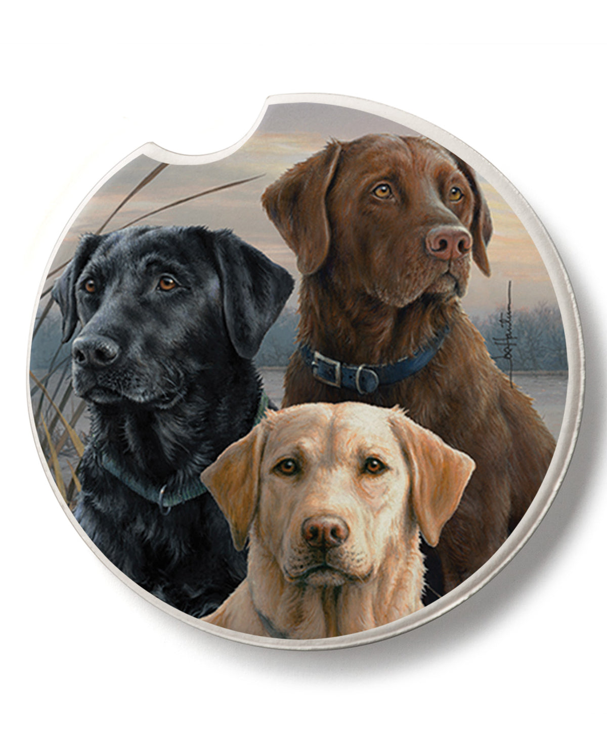 Hunting Dogs Car Coaster