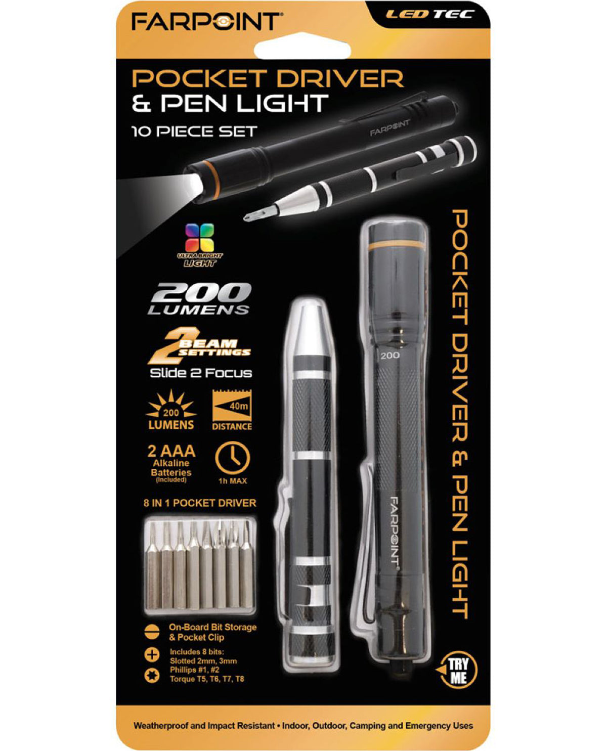 Pocket Driver & Pen Light Set