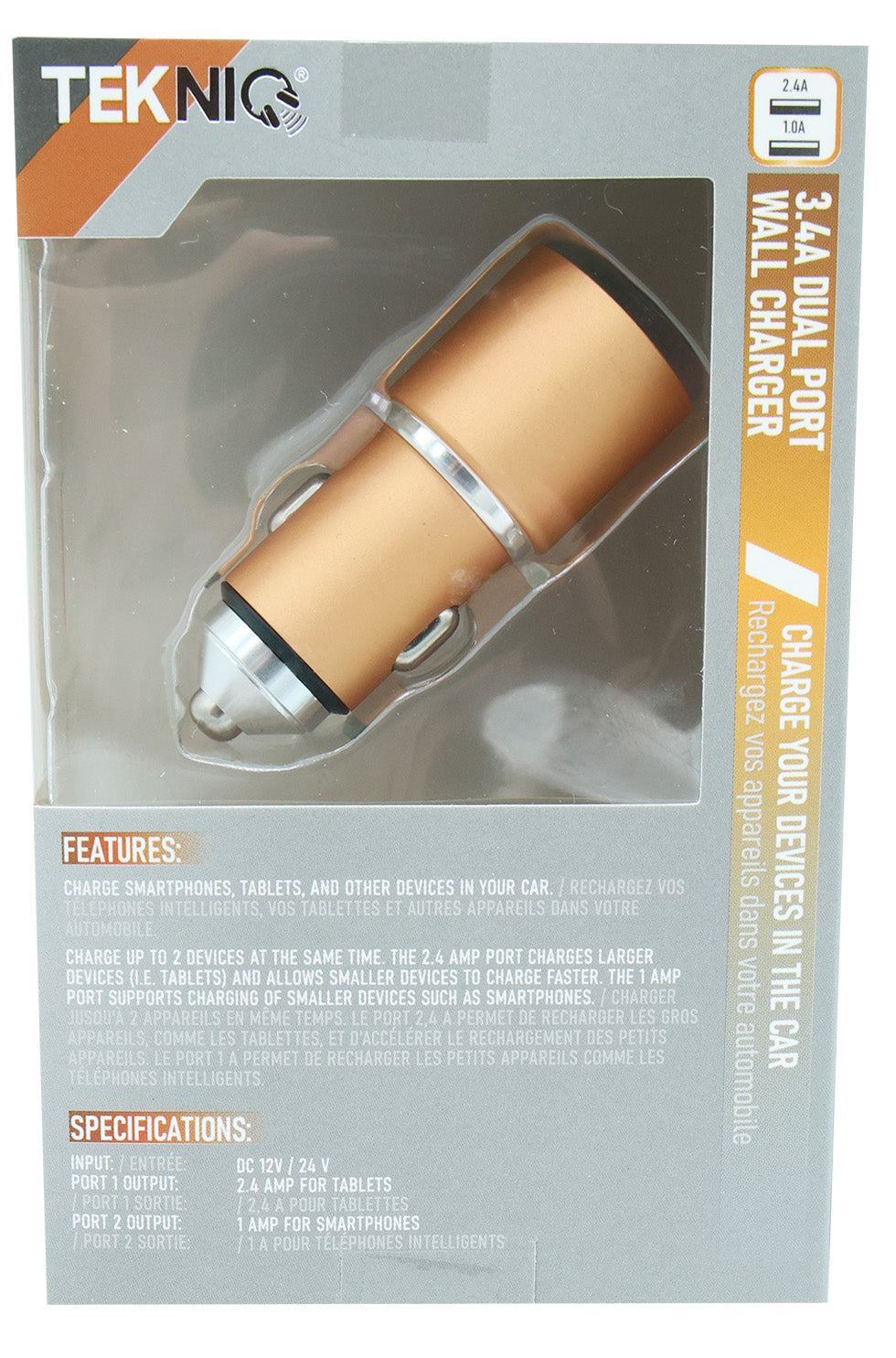3.4 Dual Port Metal Car Charger