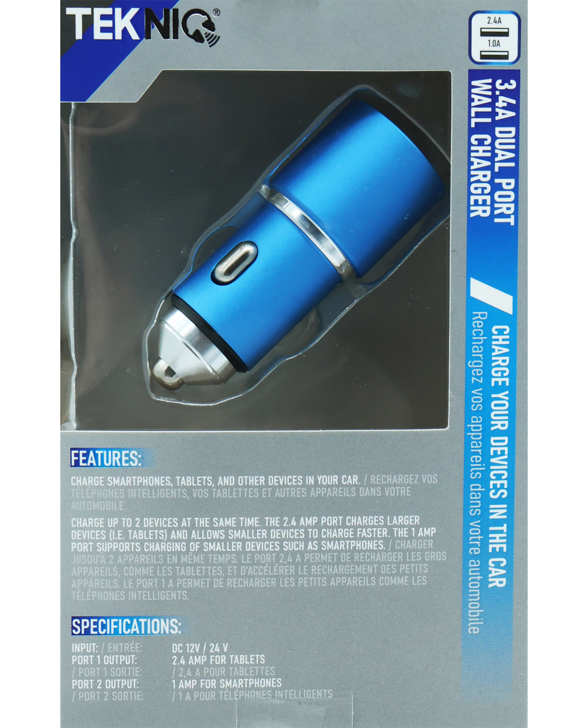 3.4 Dual Port Metal Car Charger