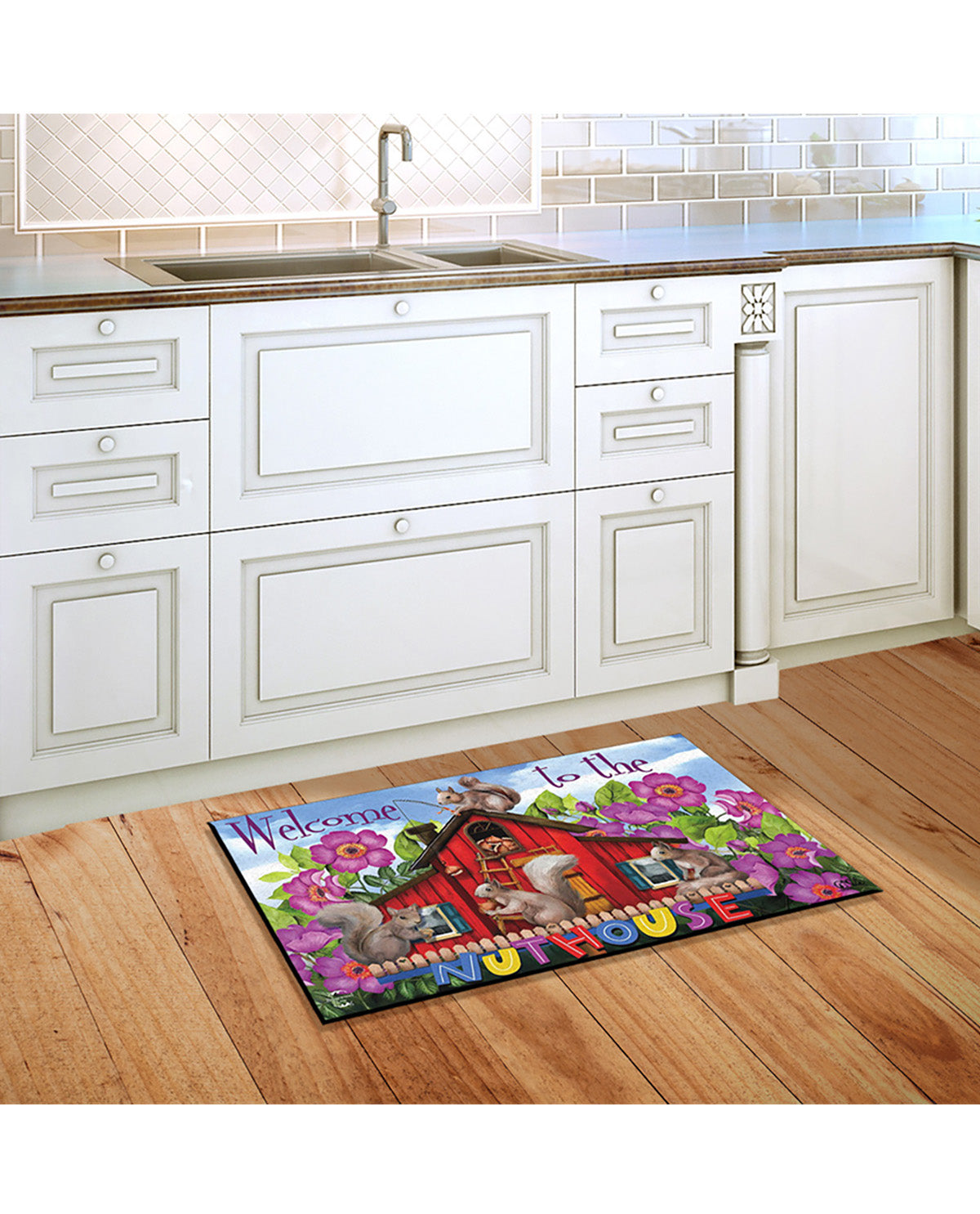 Briarwood Lane Spring Nuthouse Squirrels Doormat