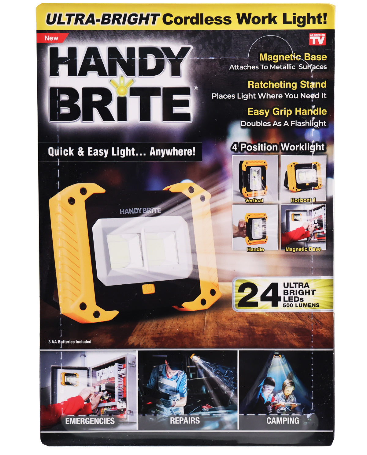 Handy Brite Ultra-Bright Cordless LED Work Light – Hamrick's Shop