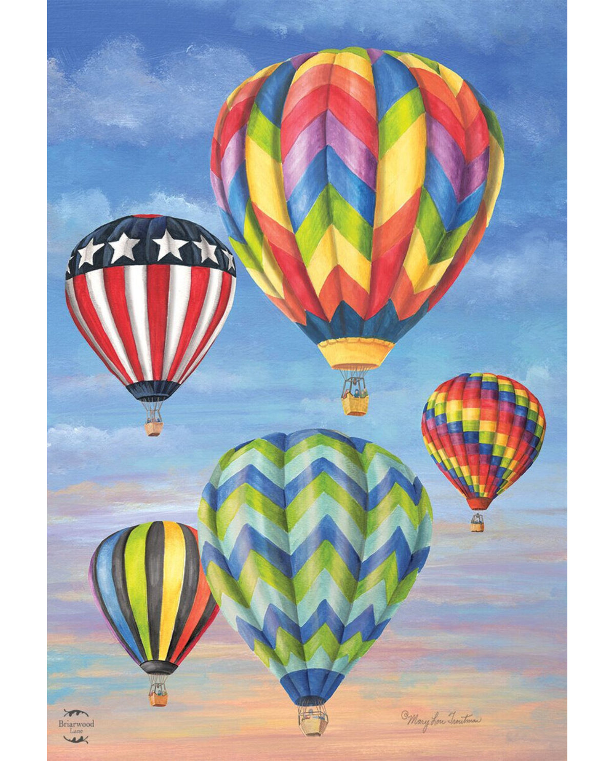 Hot Air Balloons Garden Flag