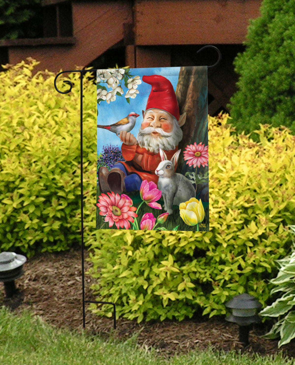 Garden Gnome Garden Flag