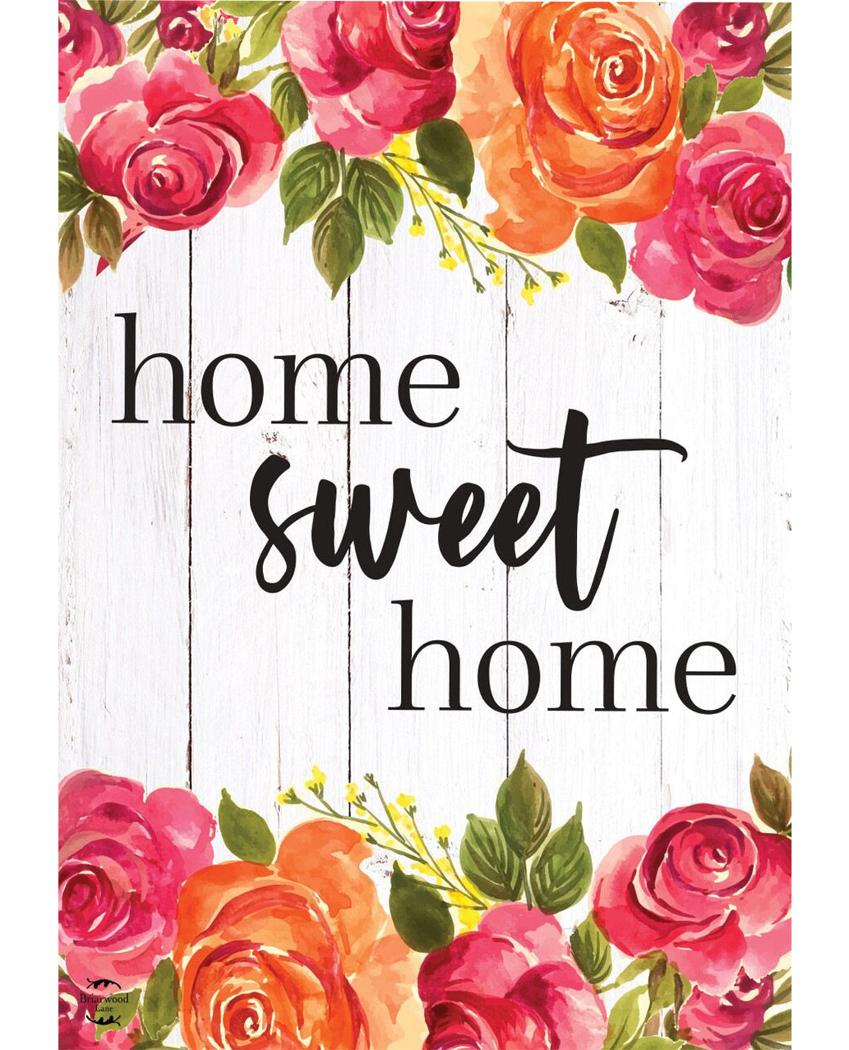 Farmhouse Home Sweet Home Floral Garden Flag