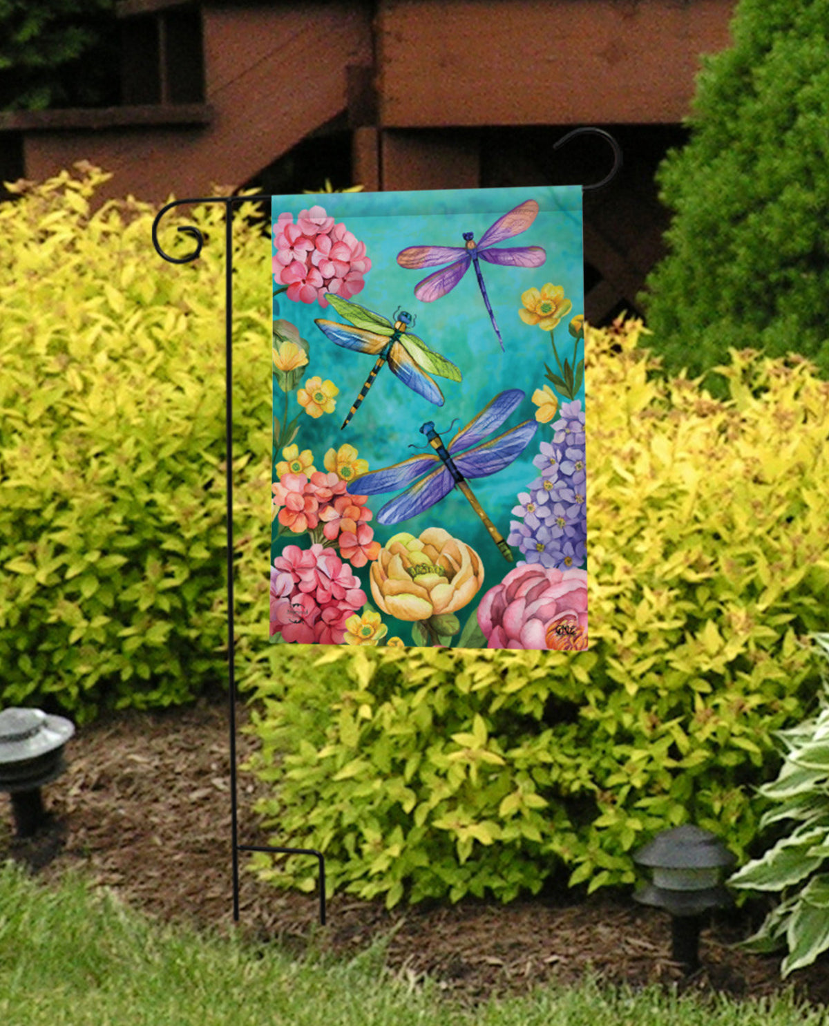 Dragonfly Garden Flag