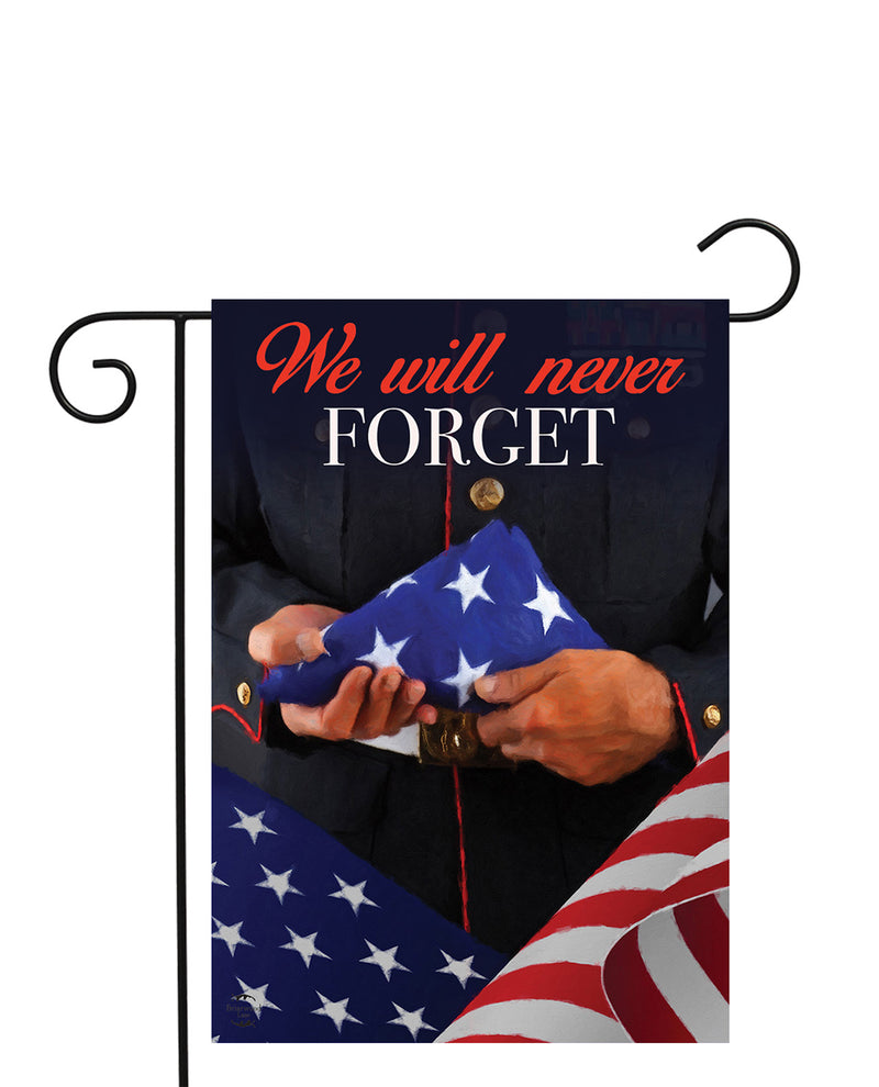We Will Never Forget Garden Flag