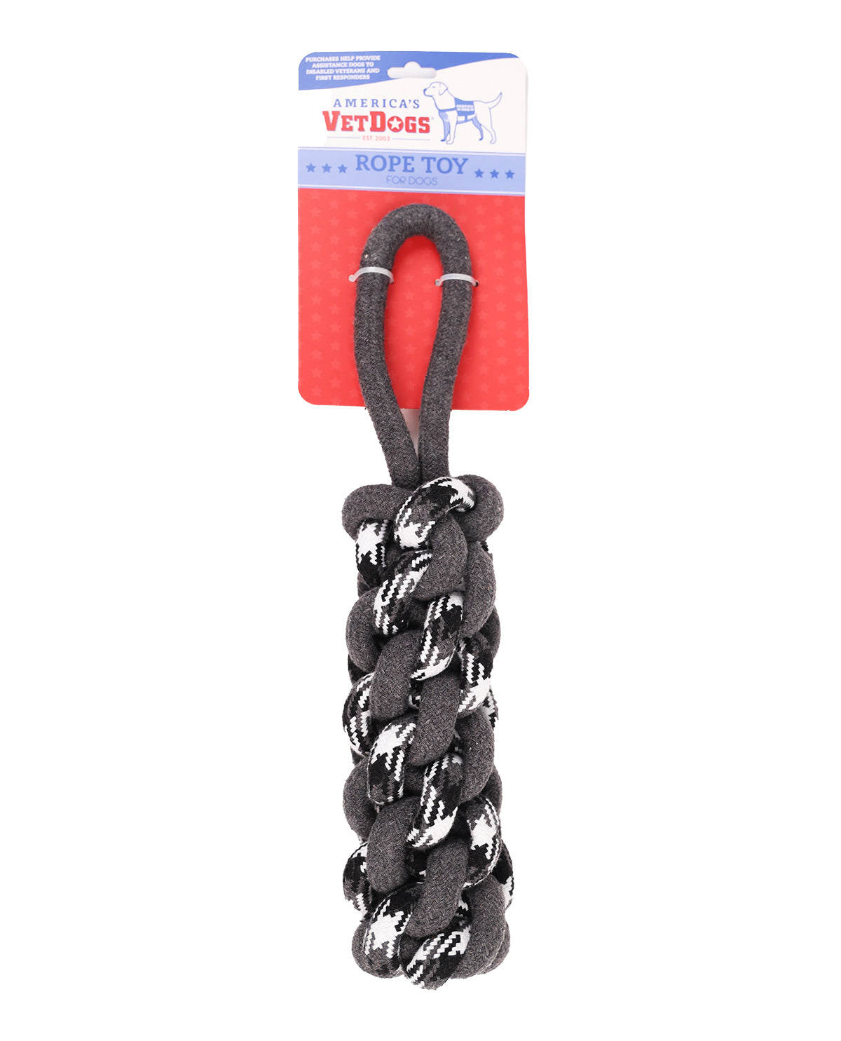America's Vet Dogs Braided Camo Rope Toy