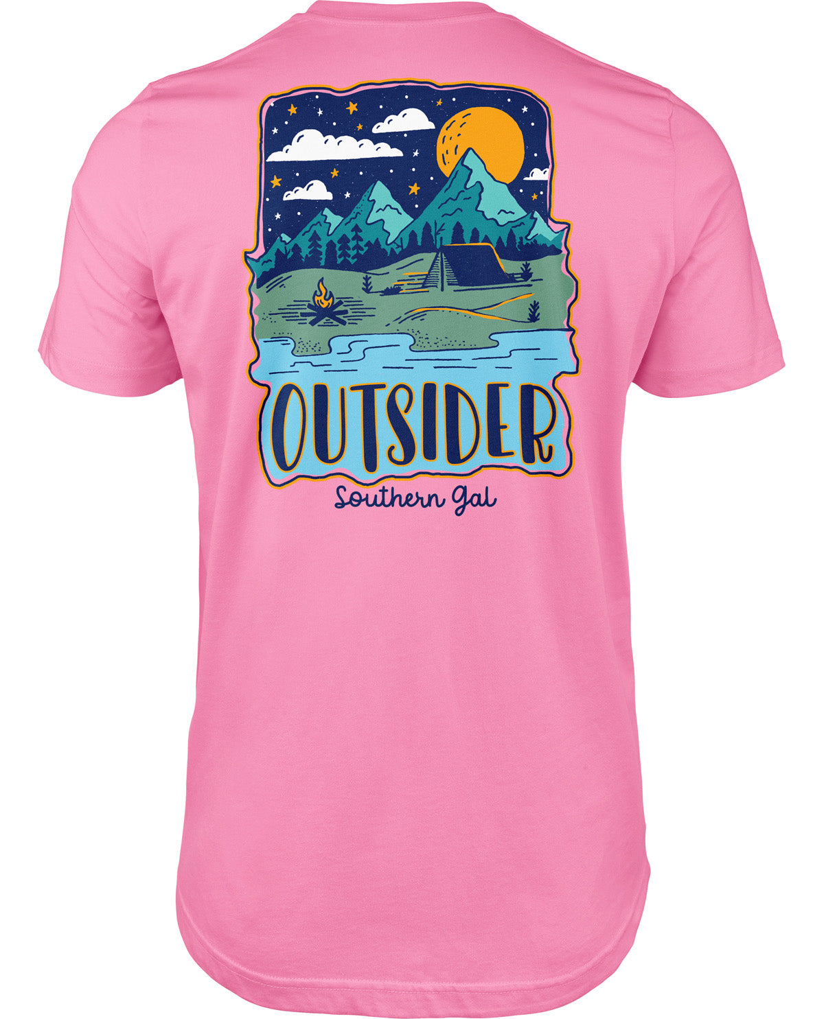 Southern Gal The Outside Missy Short Sleeve Screen Tee