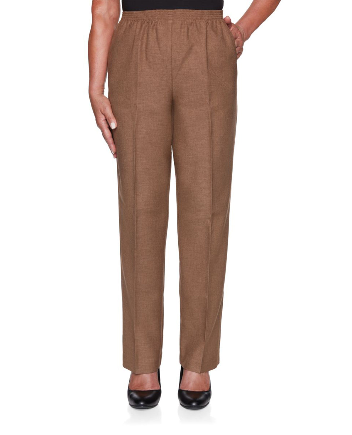 Alfred Dunner Classic Pant Short Taupe