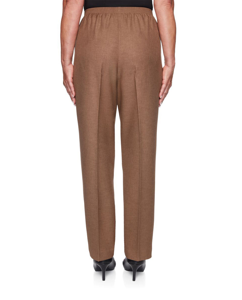 Alfred Dunner Petite Classic Pant Short Taupe