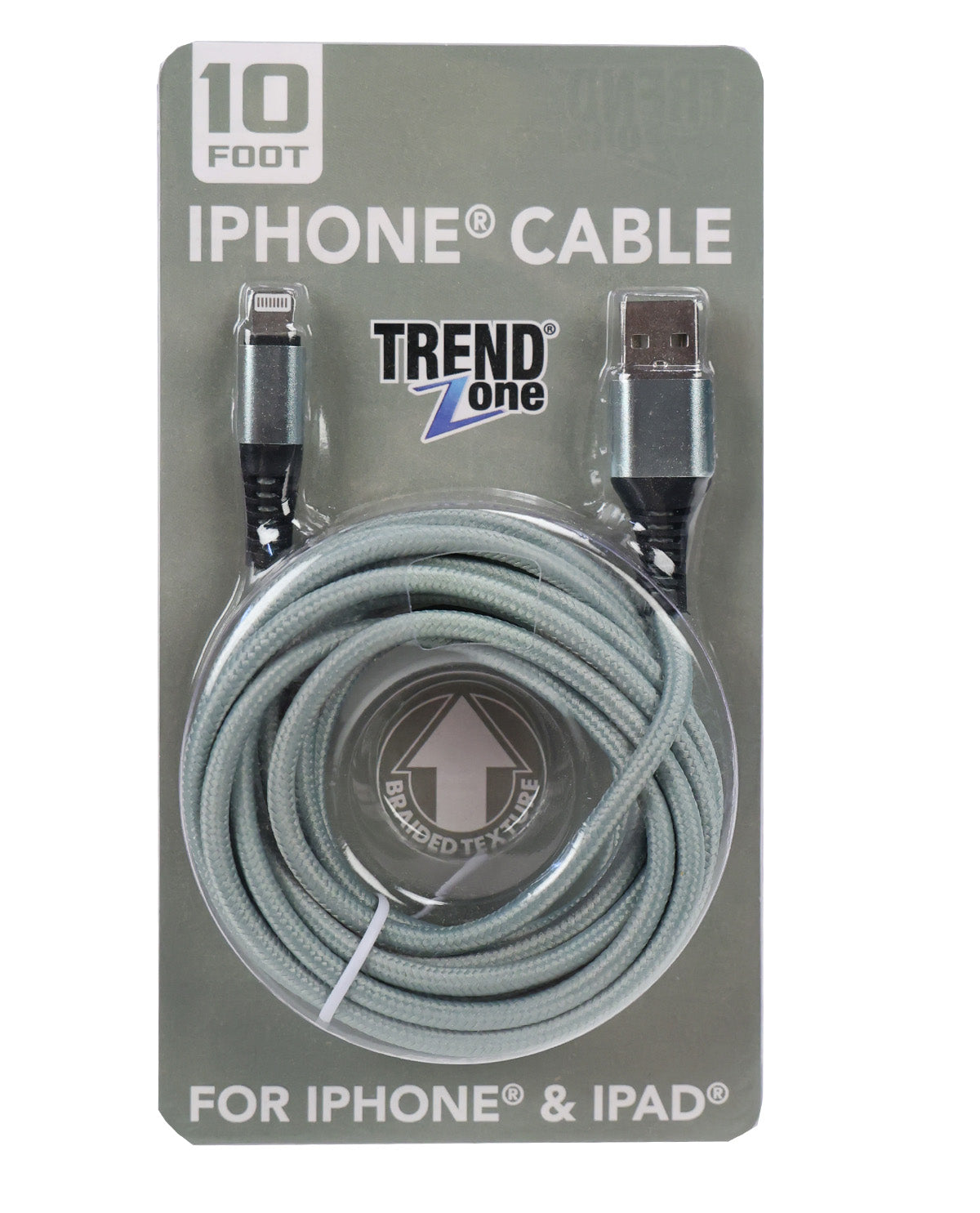 10ft Braided Rope iPhone Lightning Cable