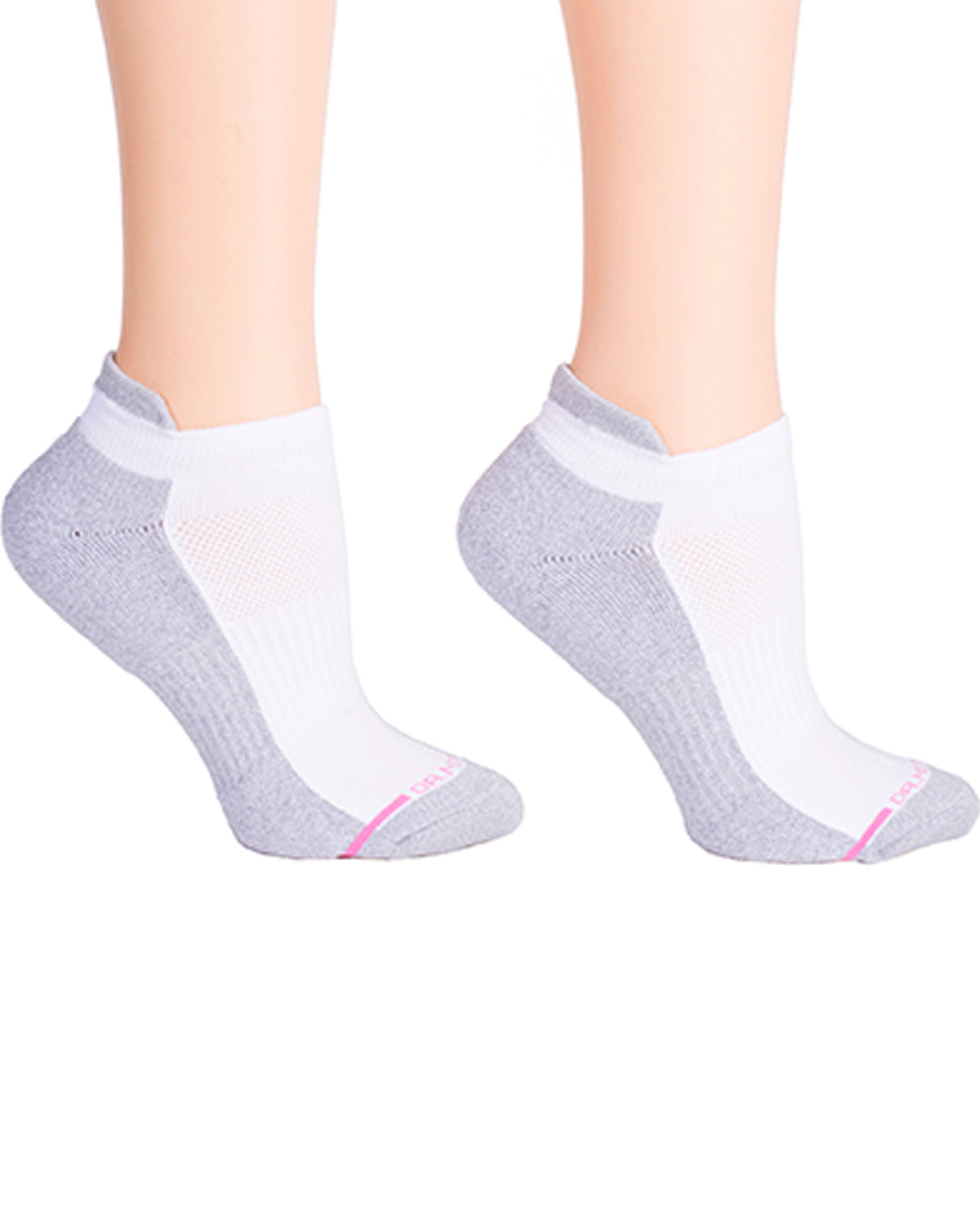 Dr. Motion 2PK White Ankle Compression Socks