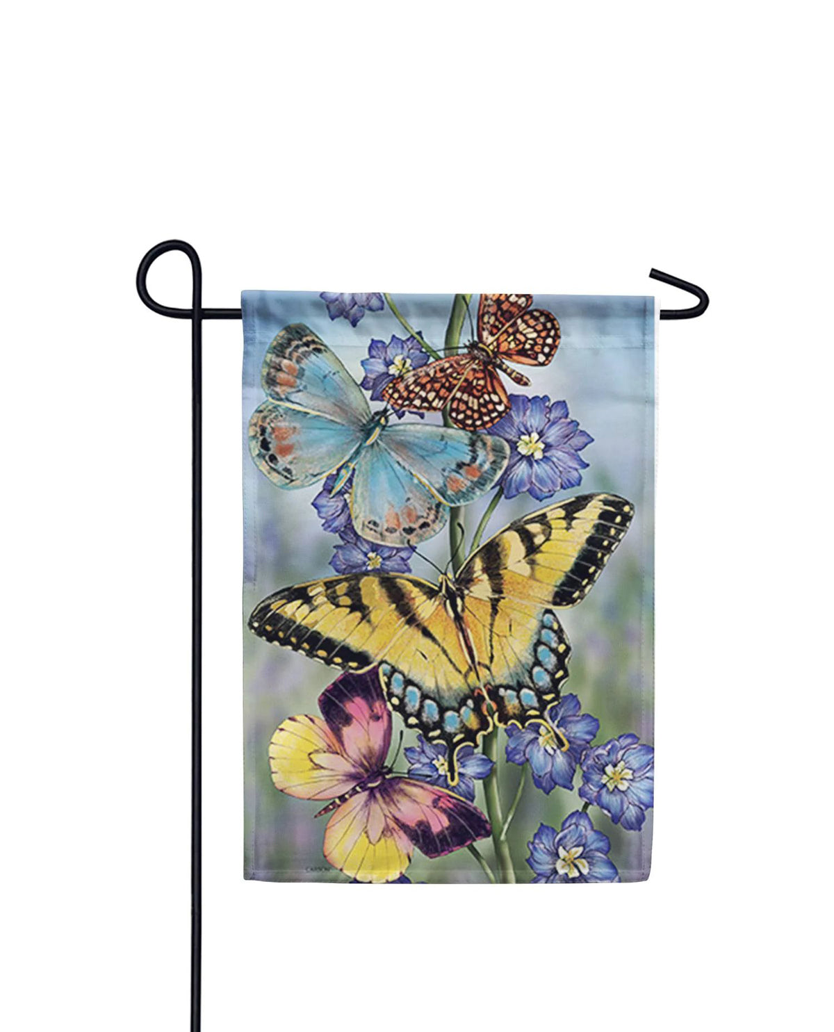 Winged Trio Foil Garden Flag