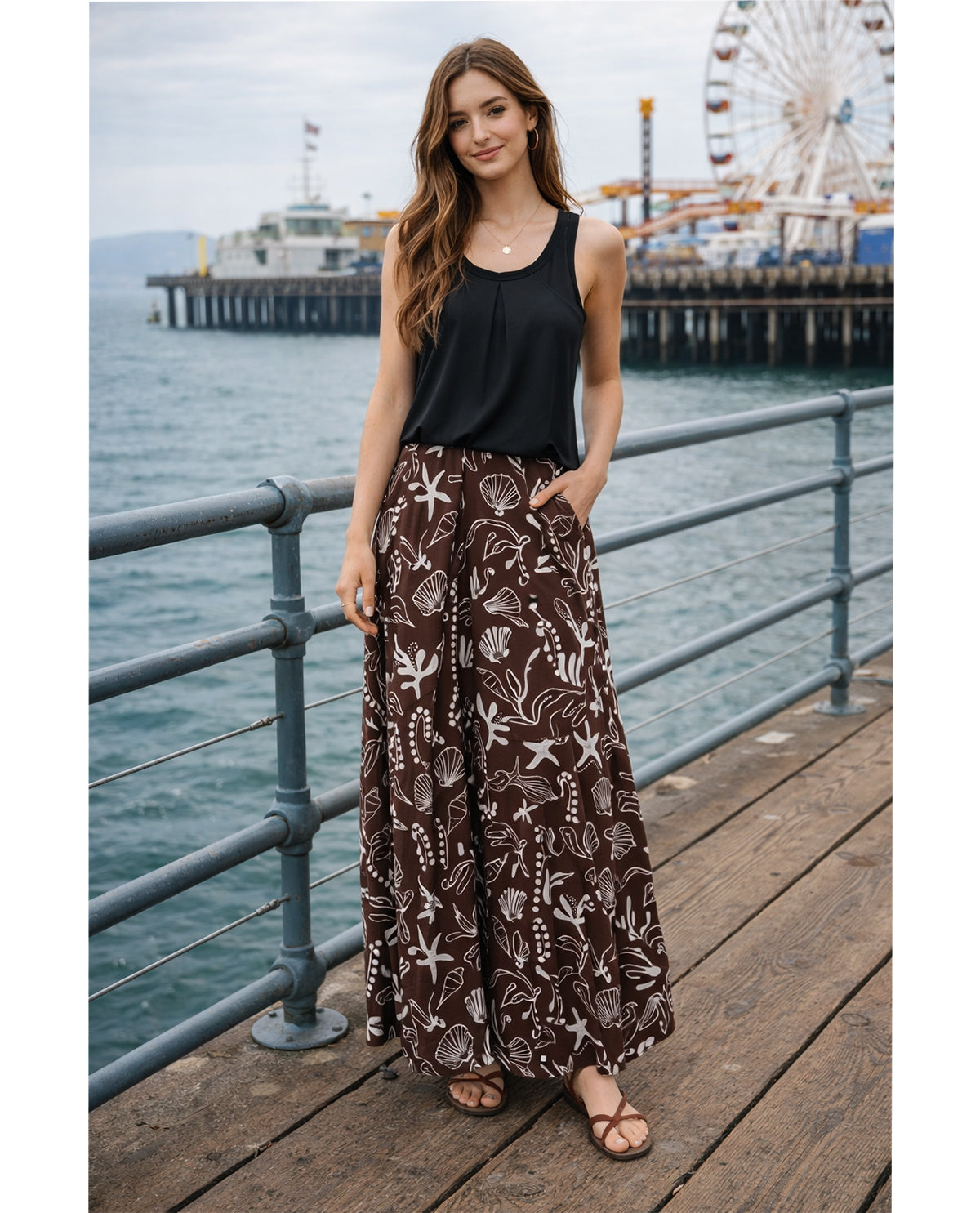 Robert Louis Print Silky Knit Skirt