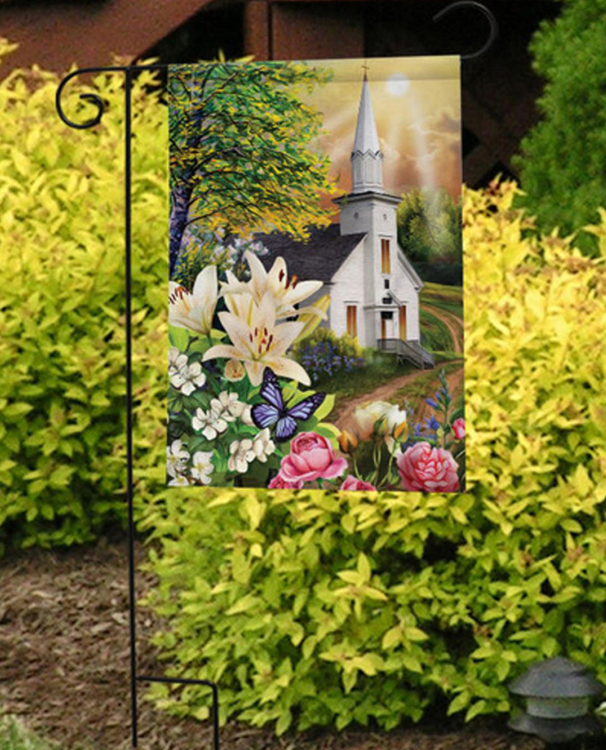 Spring Church Garden Flag