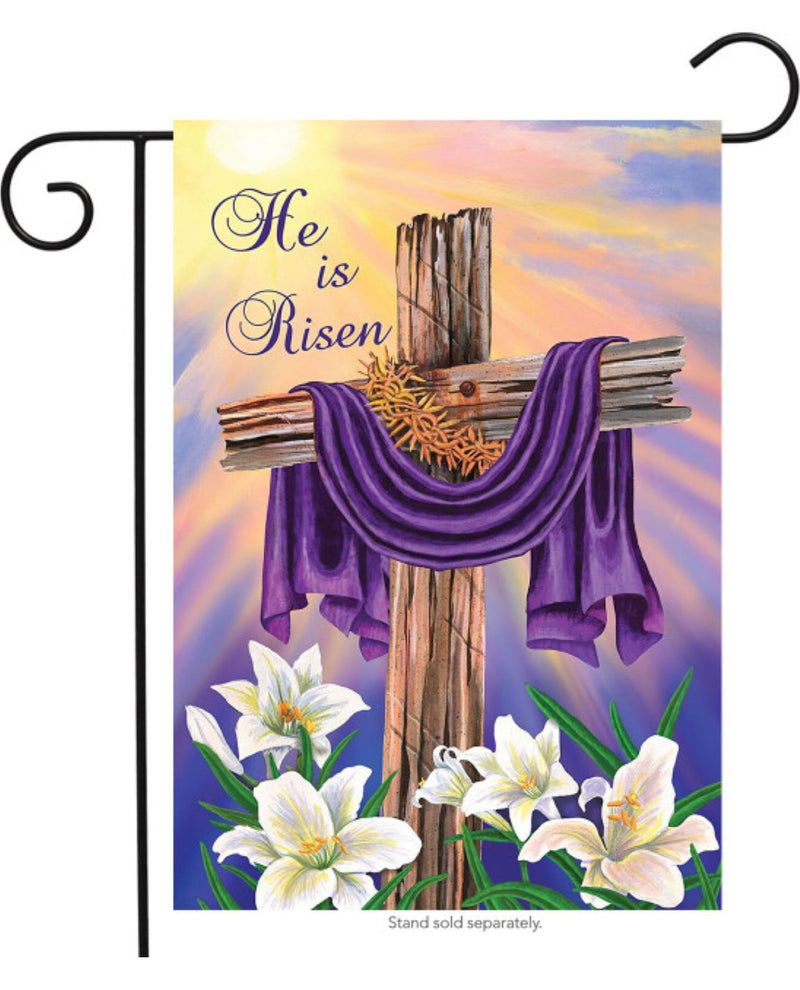 Easter Cross Garden Flag