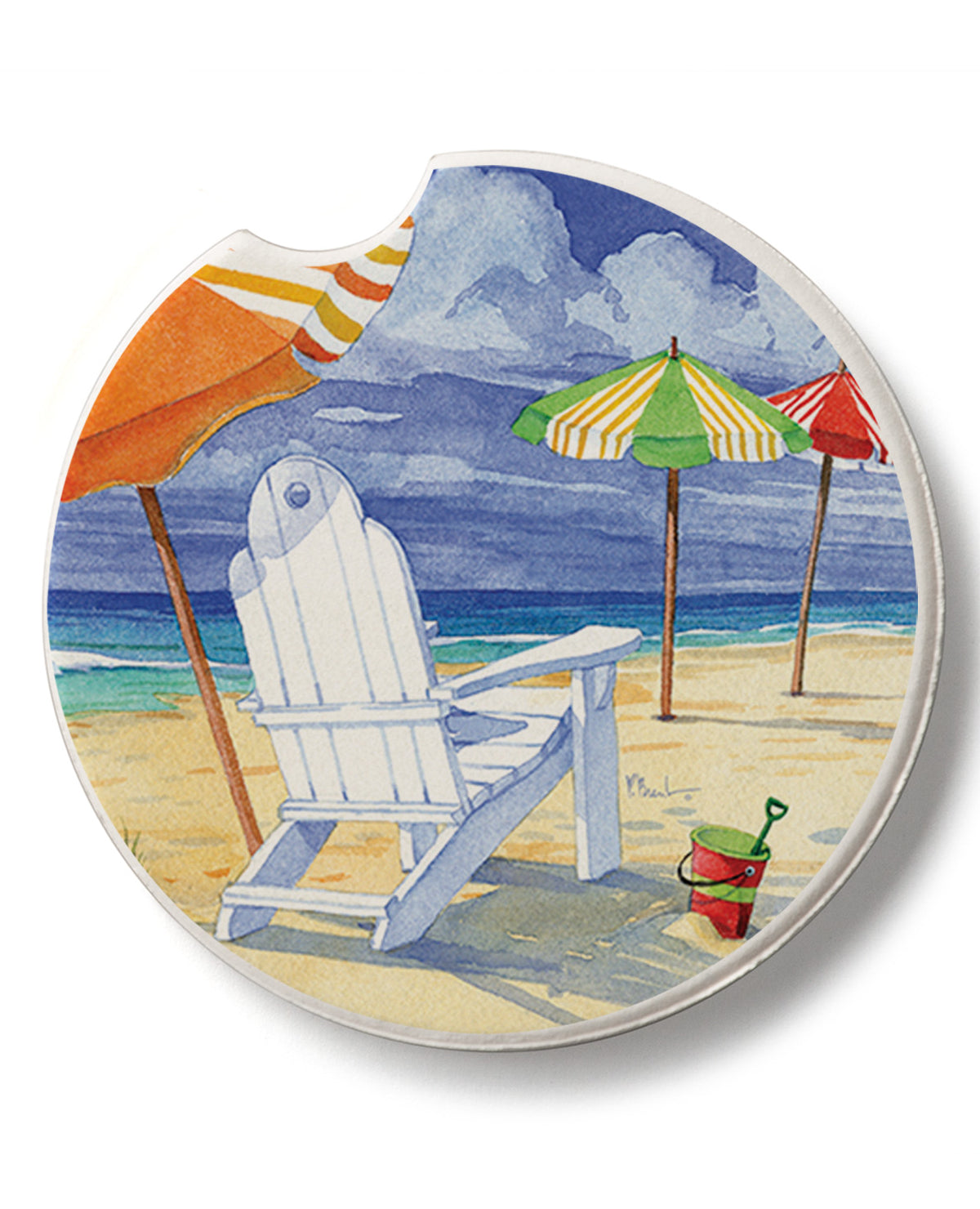 Beach Umbreallas Car Coaster
