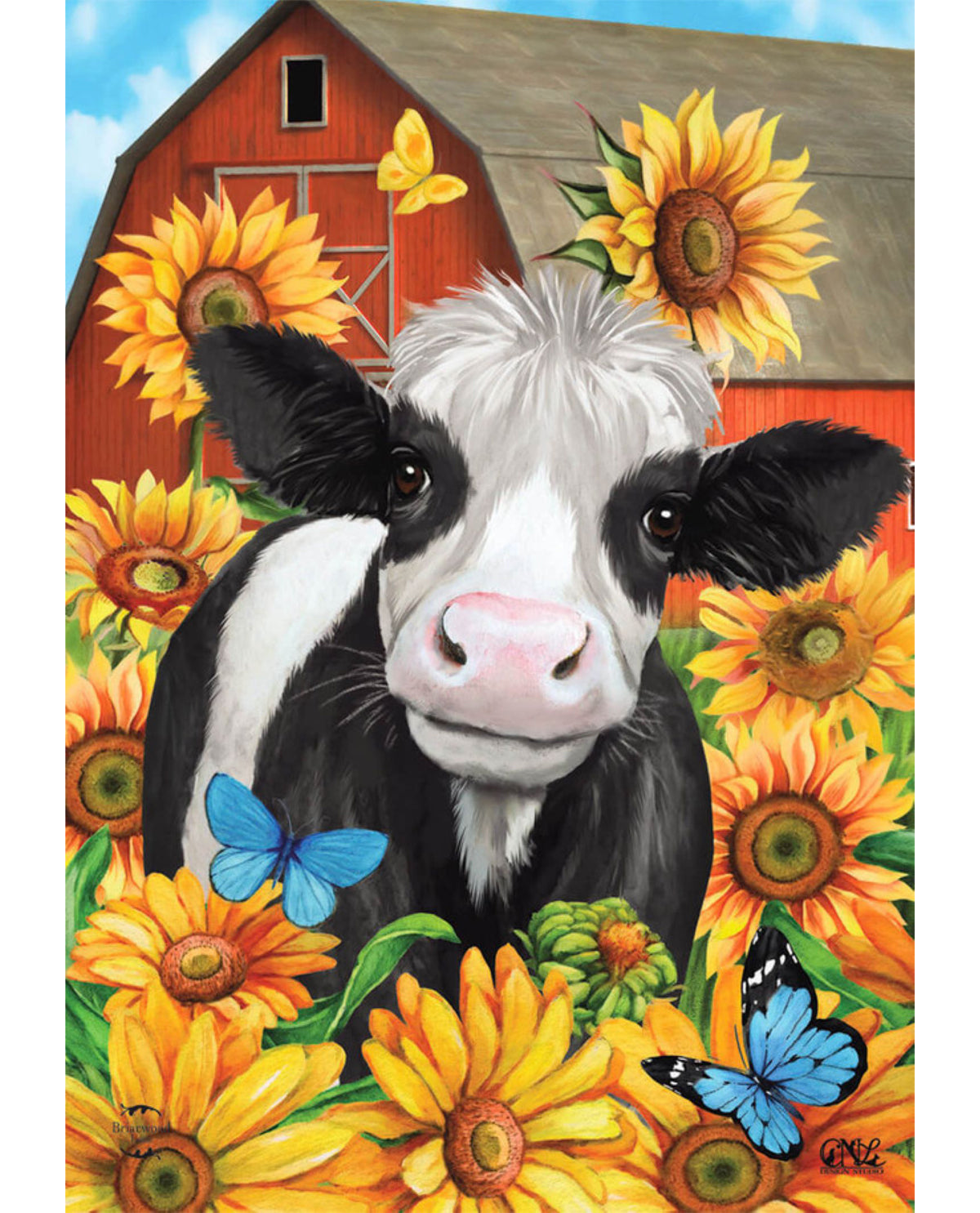 Happy Cow Garden Flag