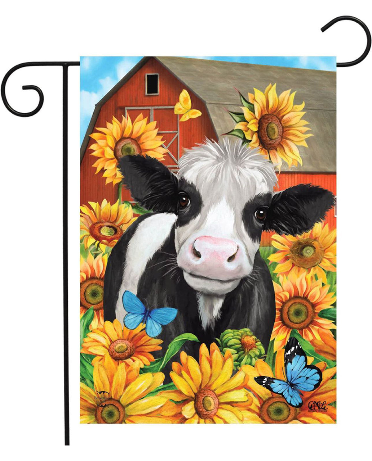 Happy Cow Garden Flag