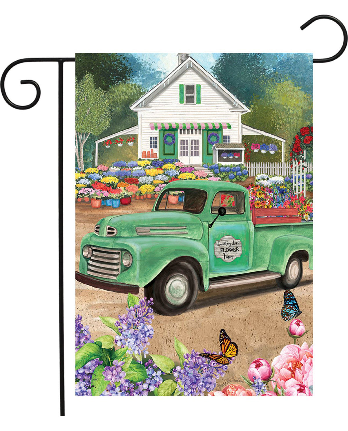 Flower Farm Spring Garden Flag