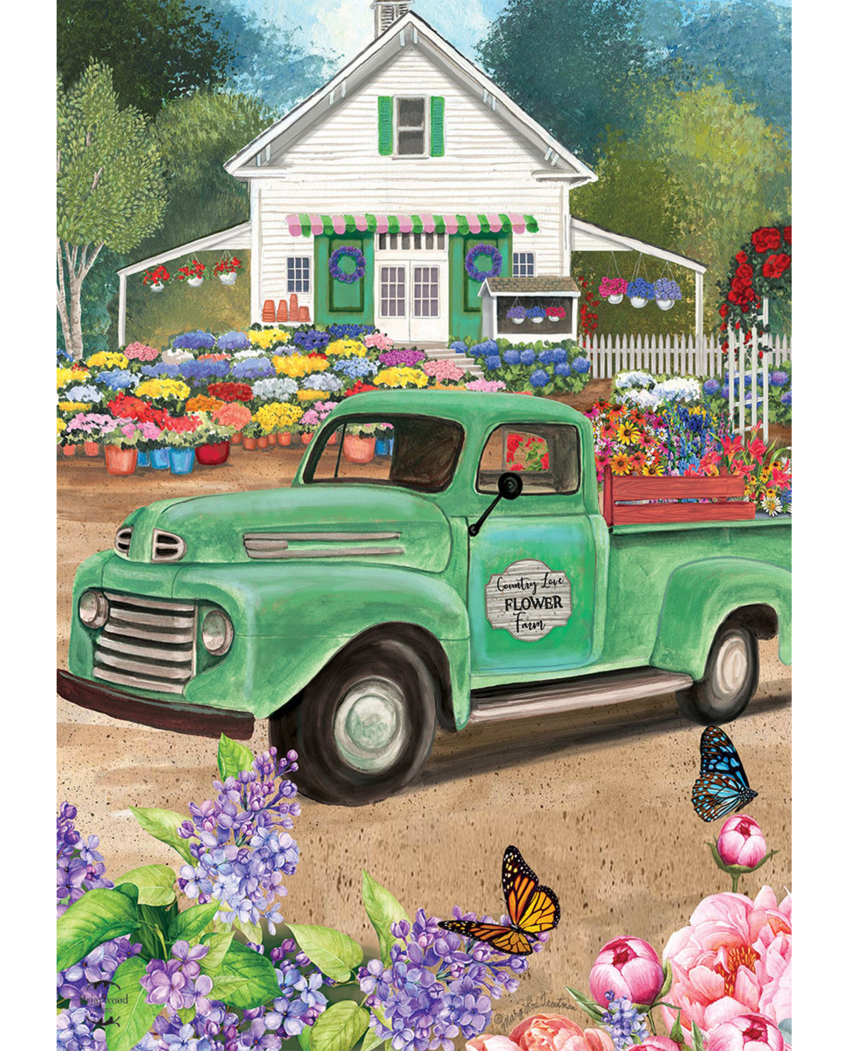 Flower Farm Spring Garden Flag