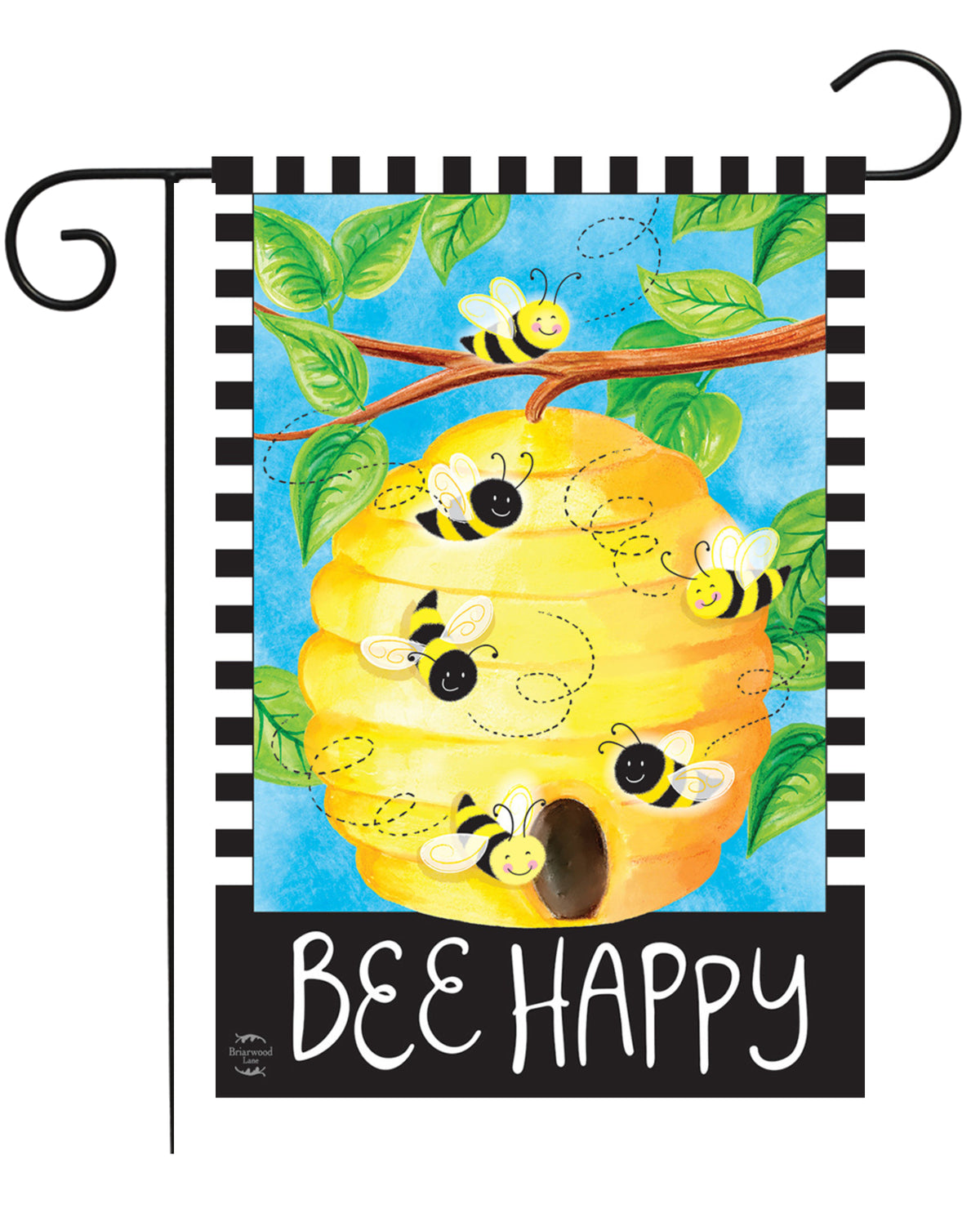 Bee Happy Bees Garden Flag