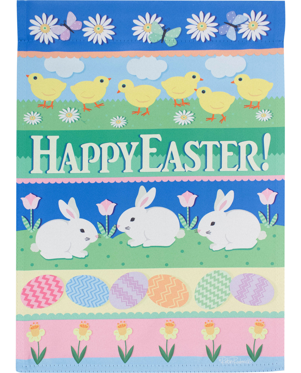 Happy Easter Suede House Flag