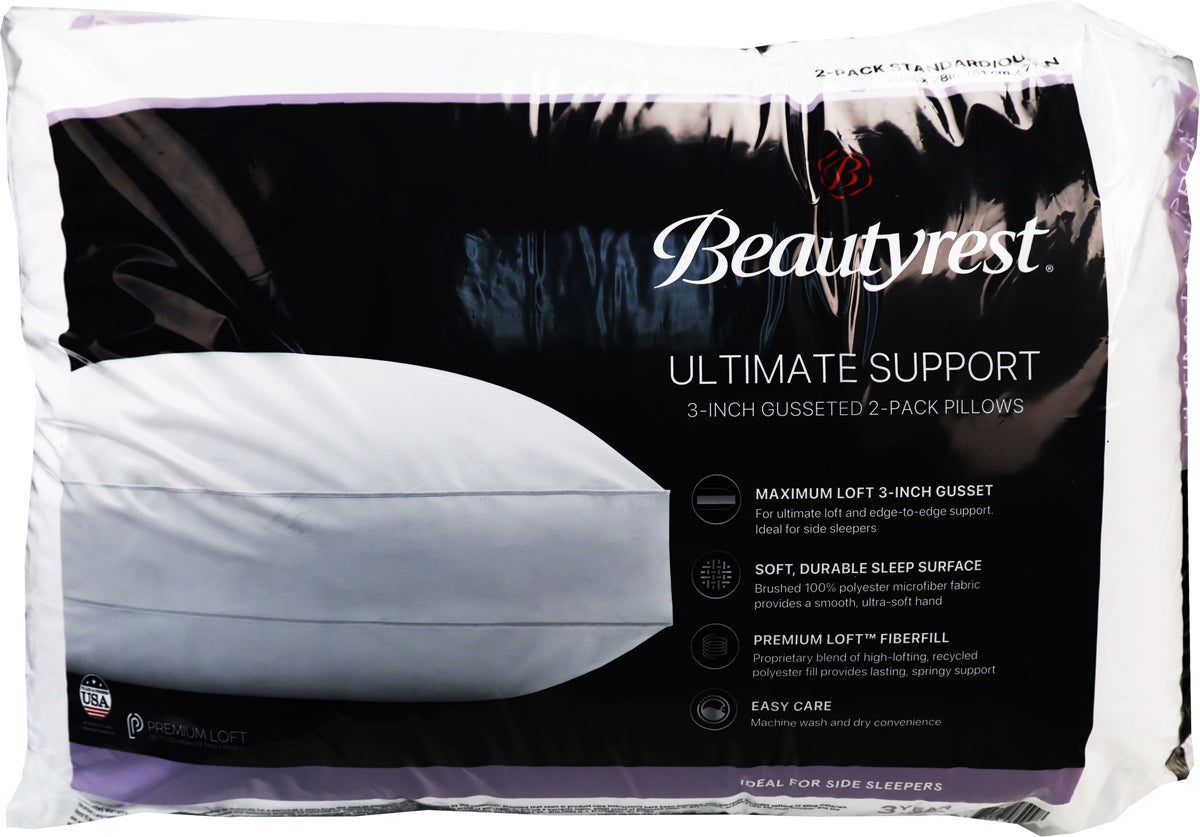 Beautyrest Ultimate Support 3-Inch Gusseted Pillow Set