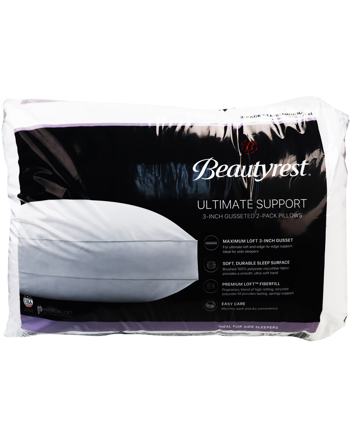 Beautyrest Ultimate Support 3-Inch Gusseted Pillow Set