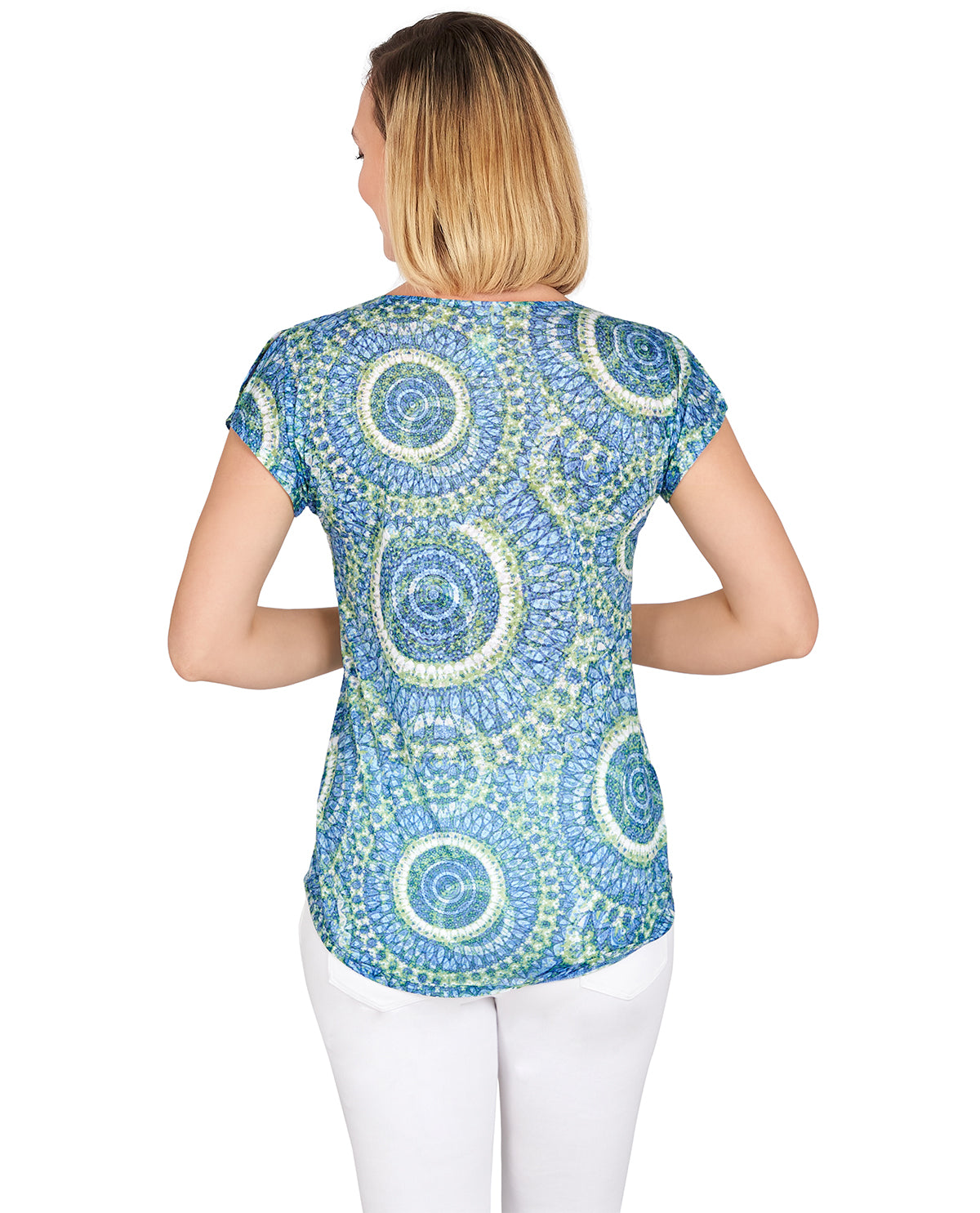 Ruby Road Missy Must Haves II Cap Sleeve Burnout Top
