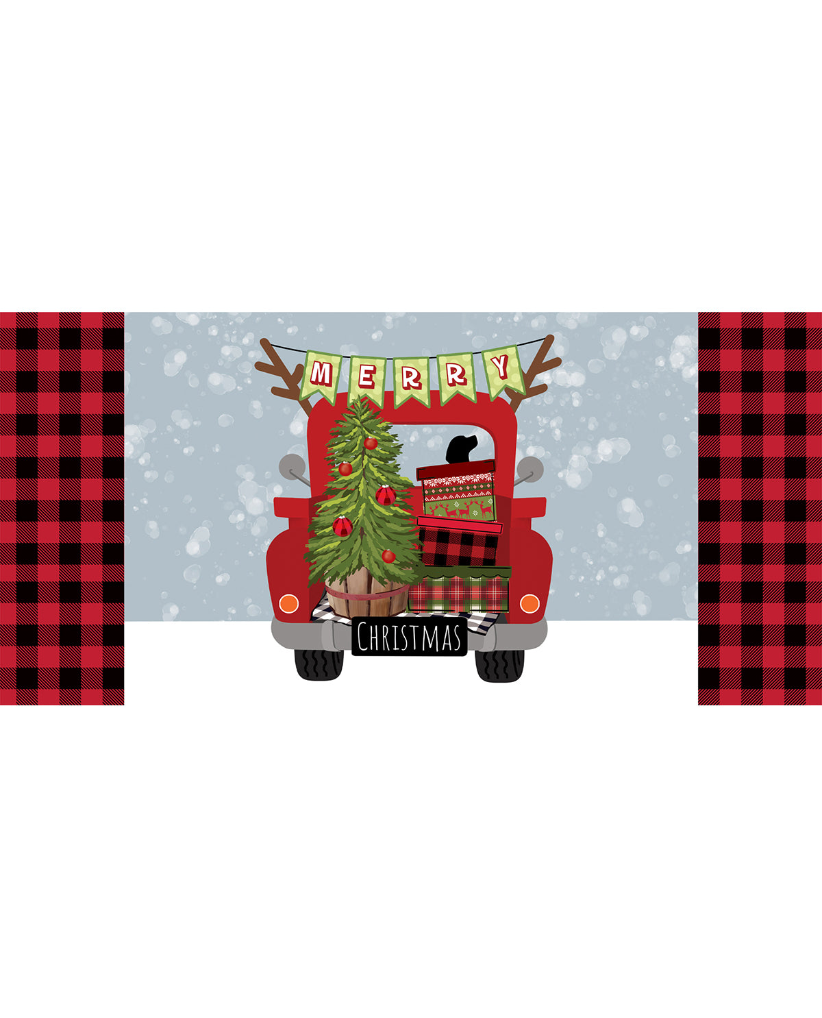 Holiday Red Truck Sassafras Switch Mat