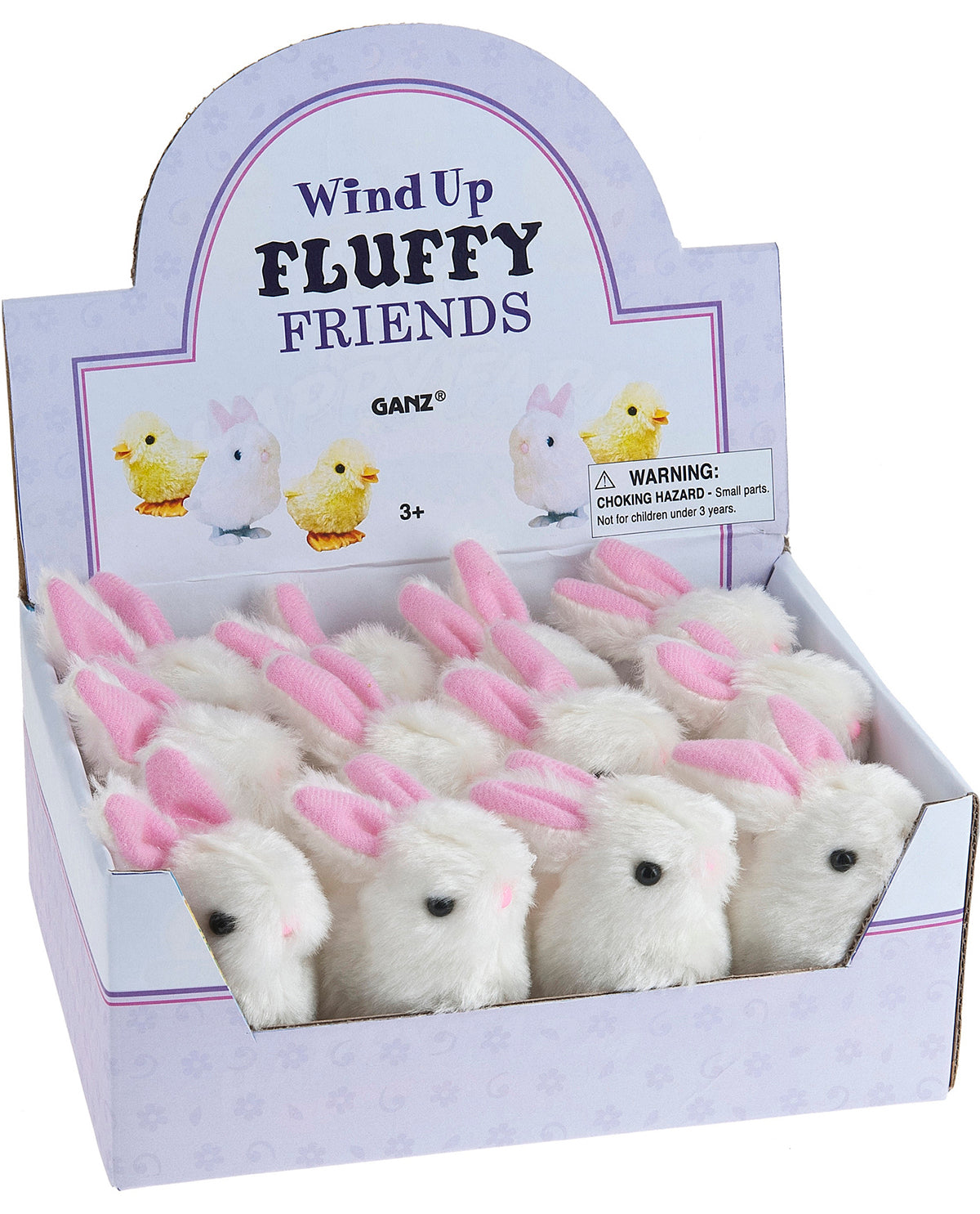 Wind Up Fluffy Easter Bunnies