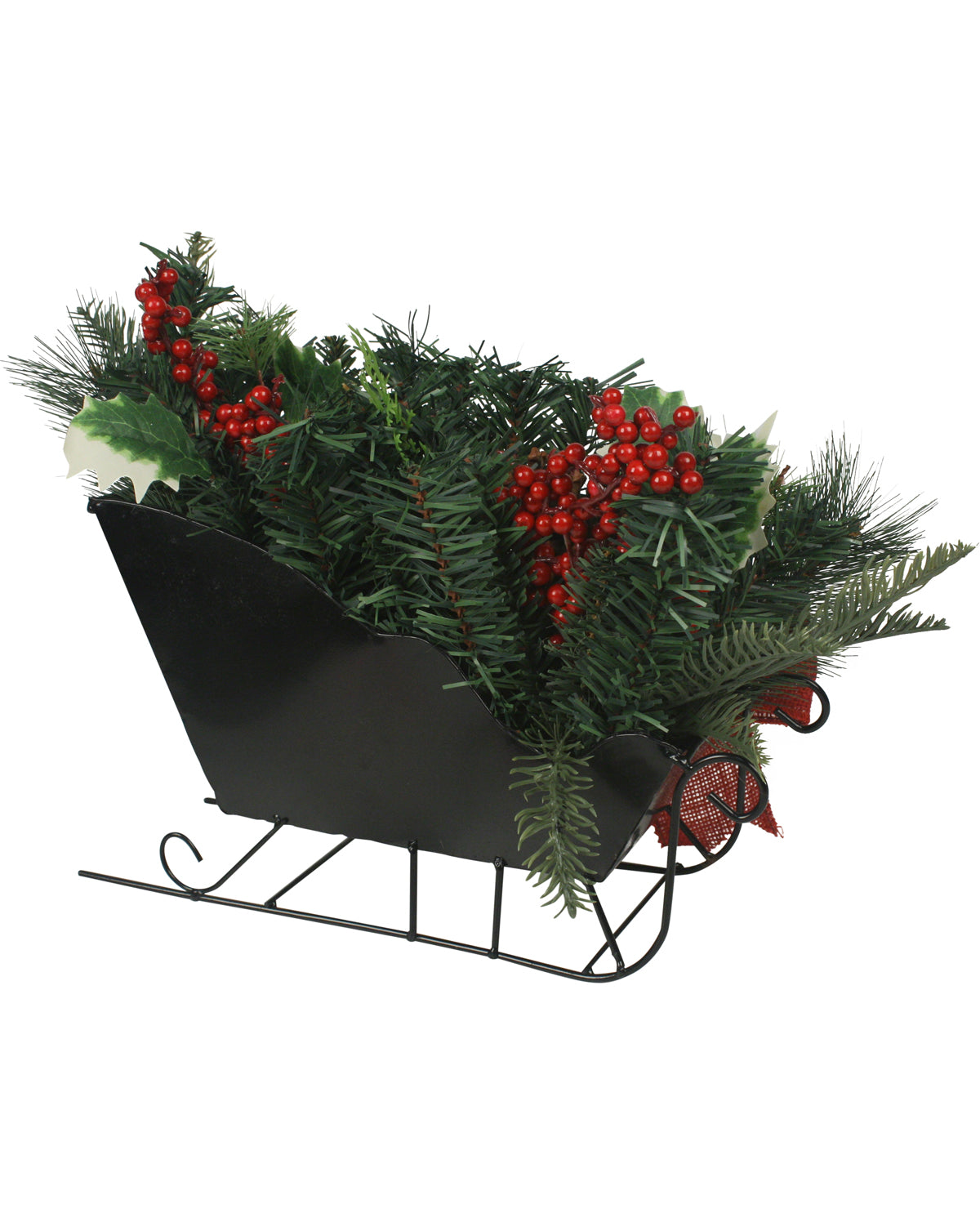 Winter Forest Sleigh Holiday Tabletop Decoration