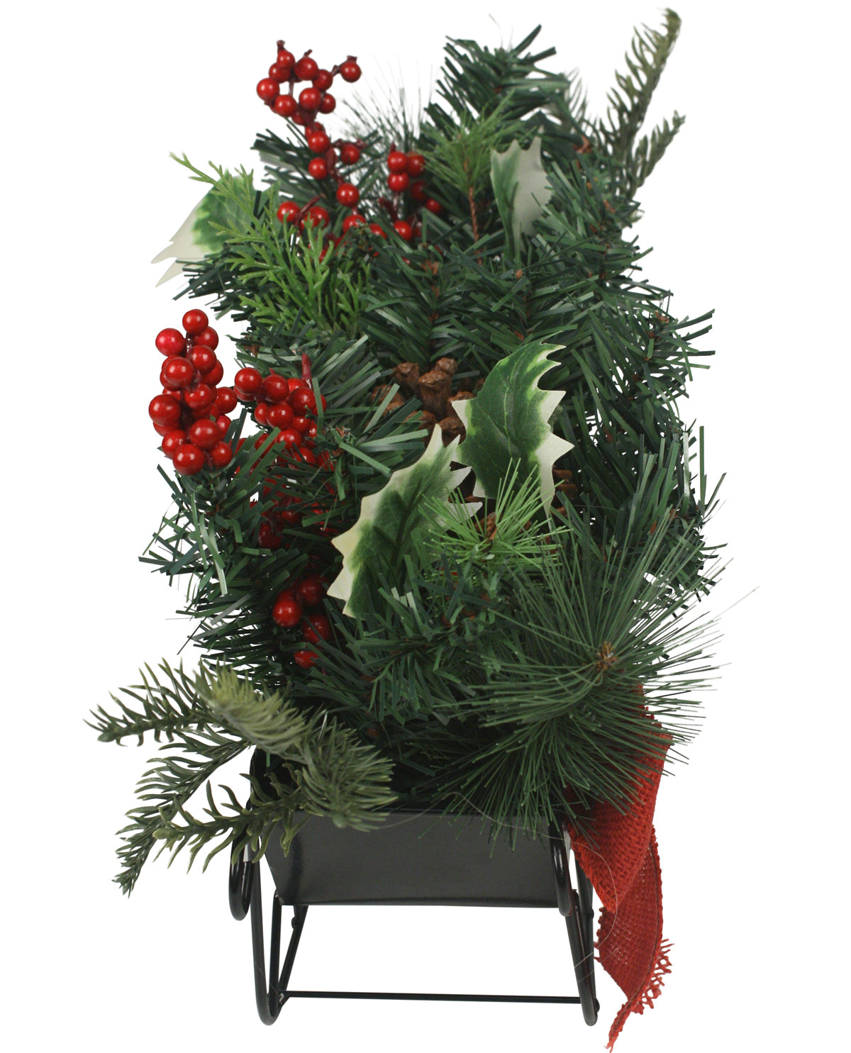 Winter Forest Sleigh Holiday Tabletop Decoration