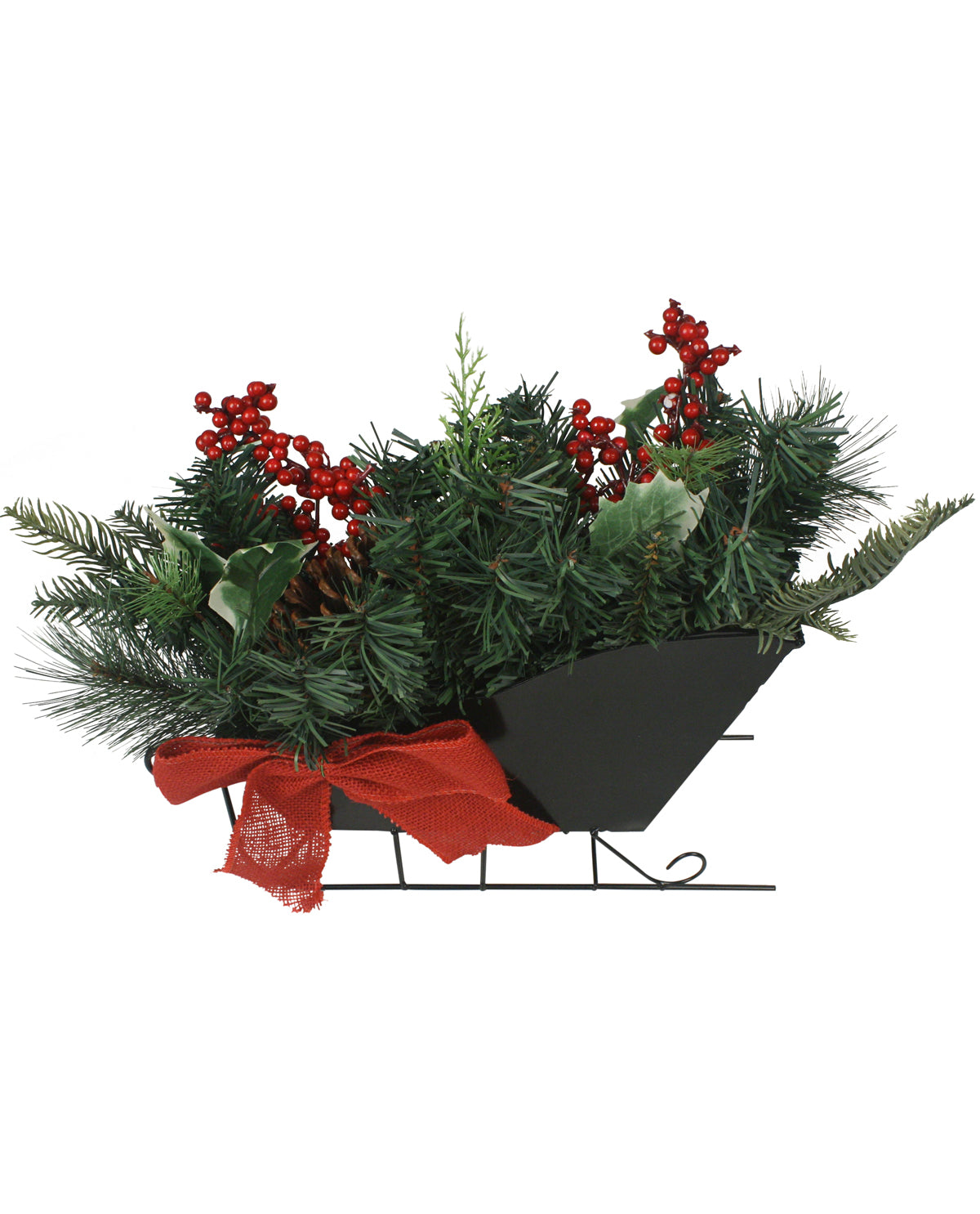 Winter Forest Sleigh Holiday Tabletop Decoration