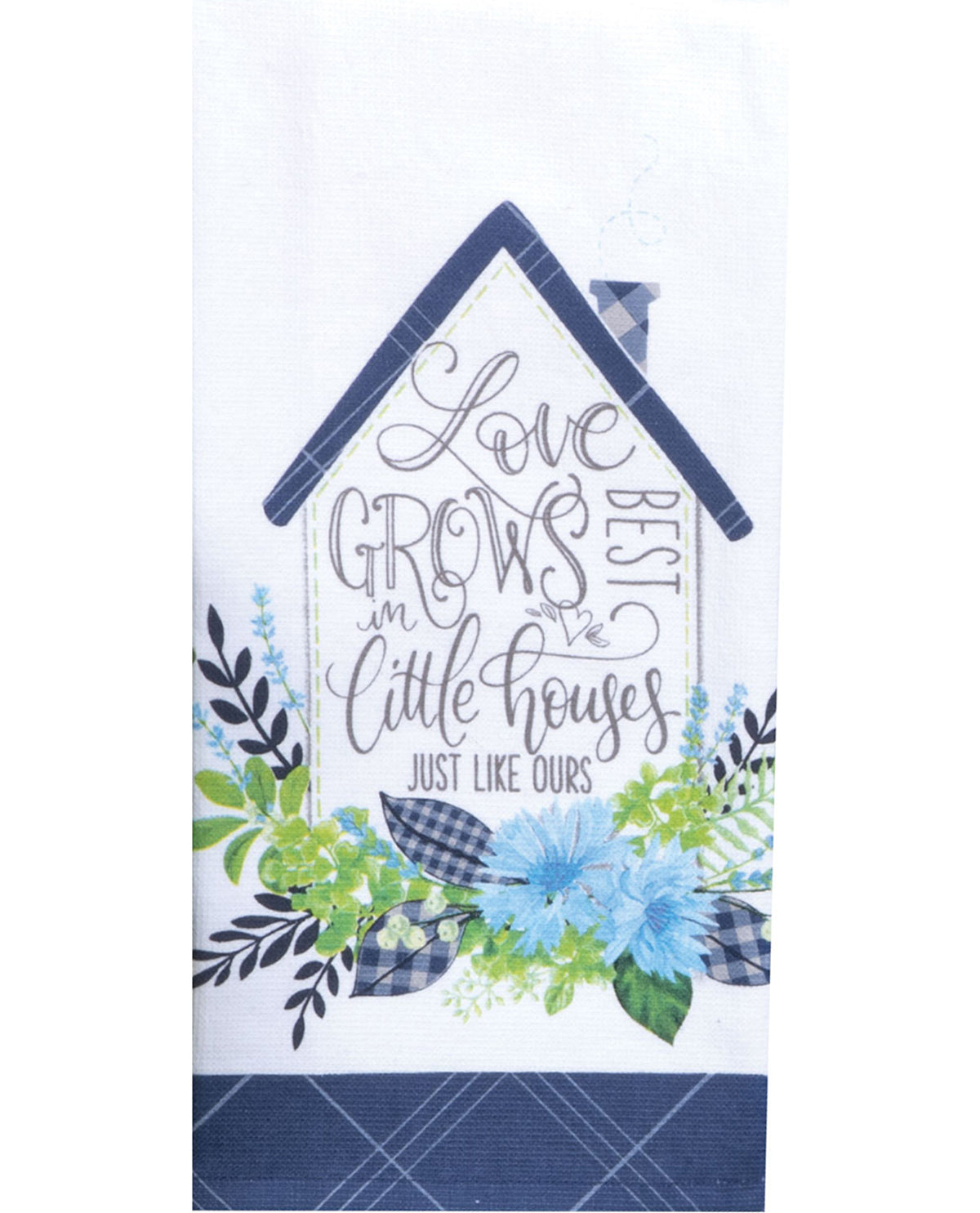 Love Grows Here Dual-Purpose Kitchen Towel